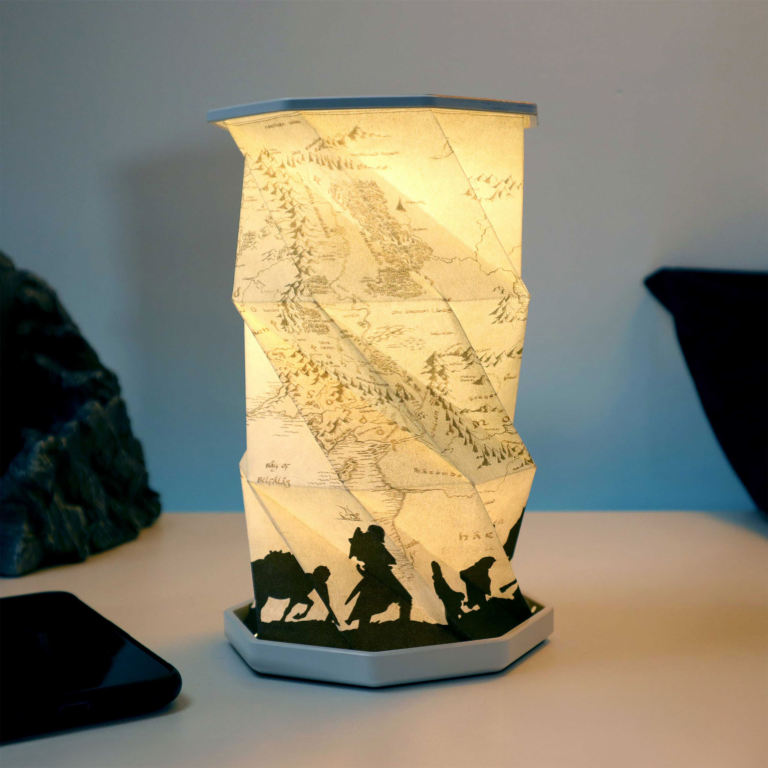 Le Seigneur des Anneaux - Lampe pliable Carte de la Terre du Milieu