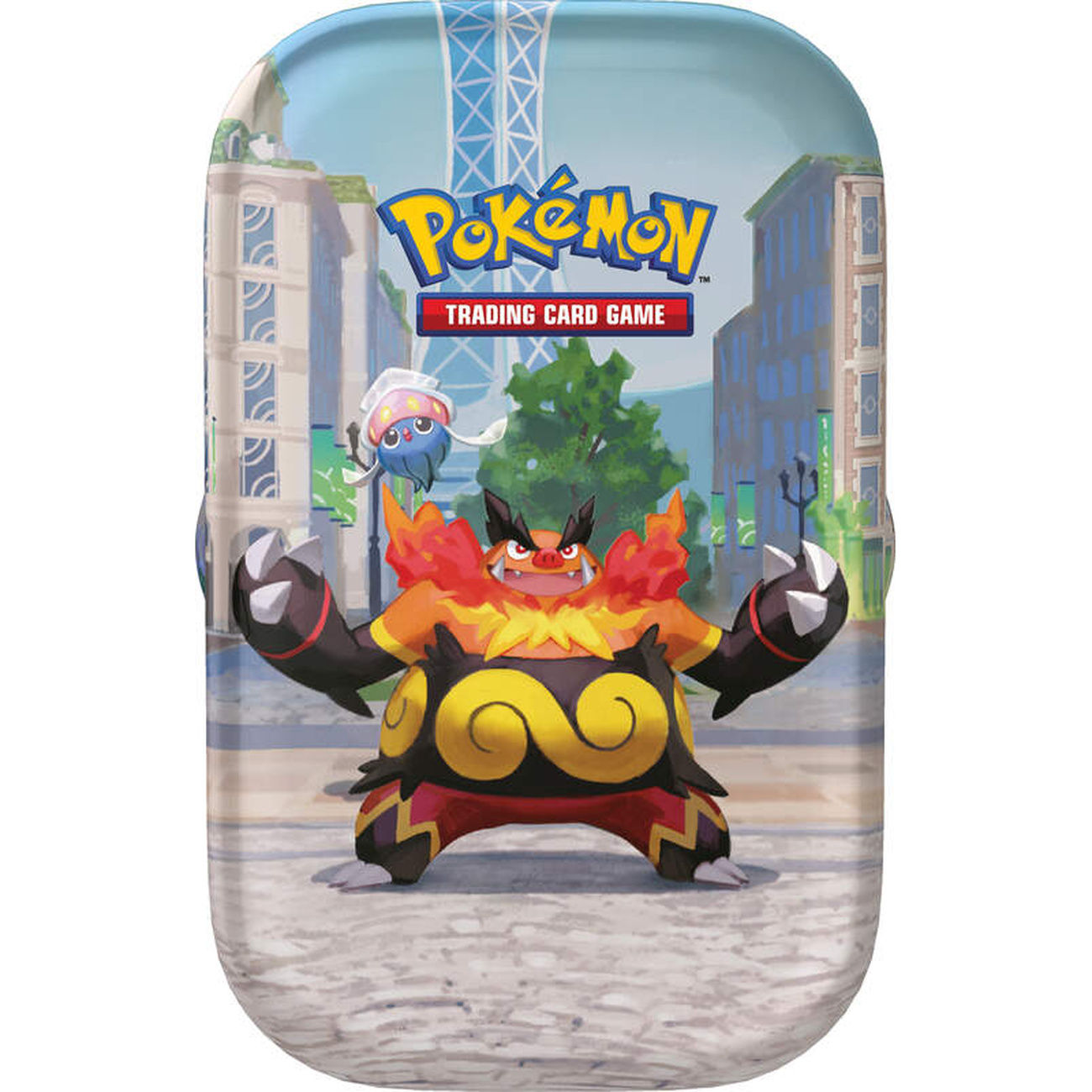 Pokémon - Ciudad Luminalia caja mini lata para cartas coleccionables