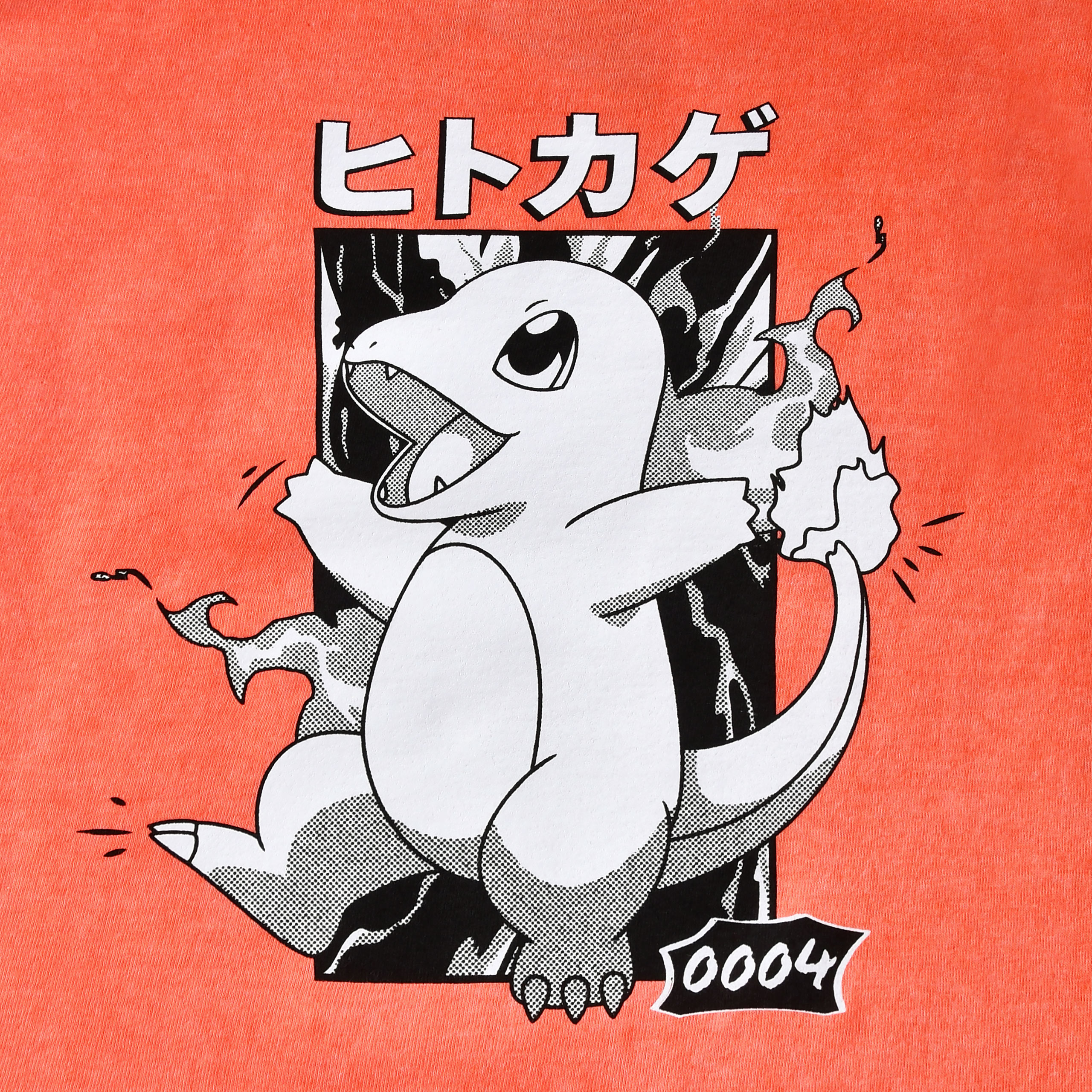 Pokémon - T-shirt Charmander Katakana Vintage