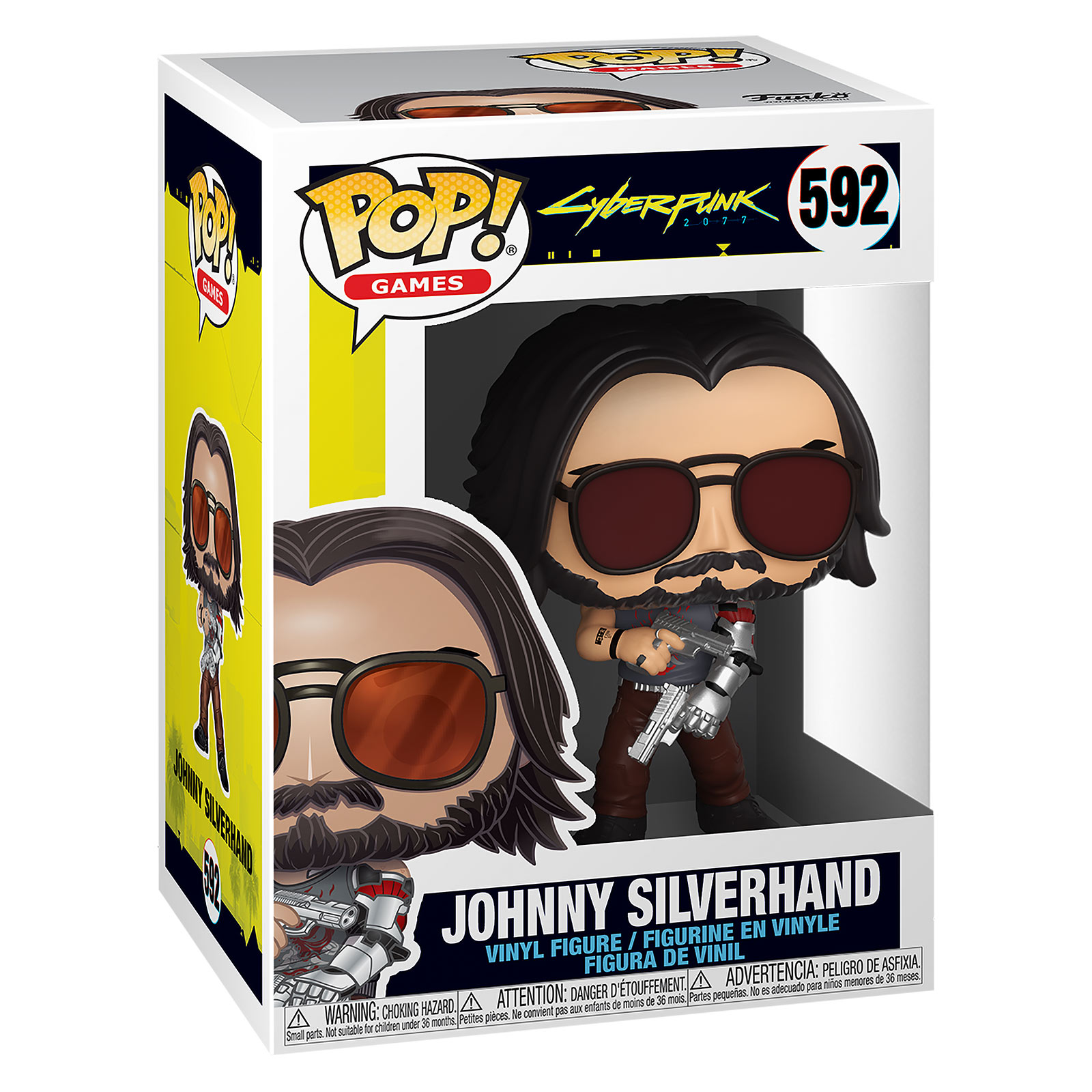 Cyberpunk 2077 - Johnny Silverhand met wapen Funko Pop Figuur