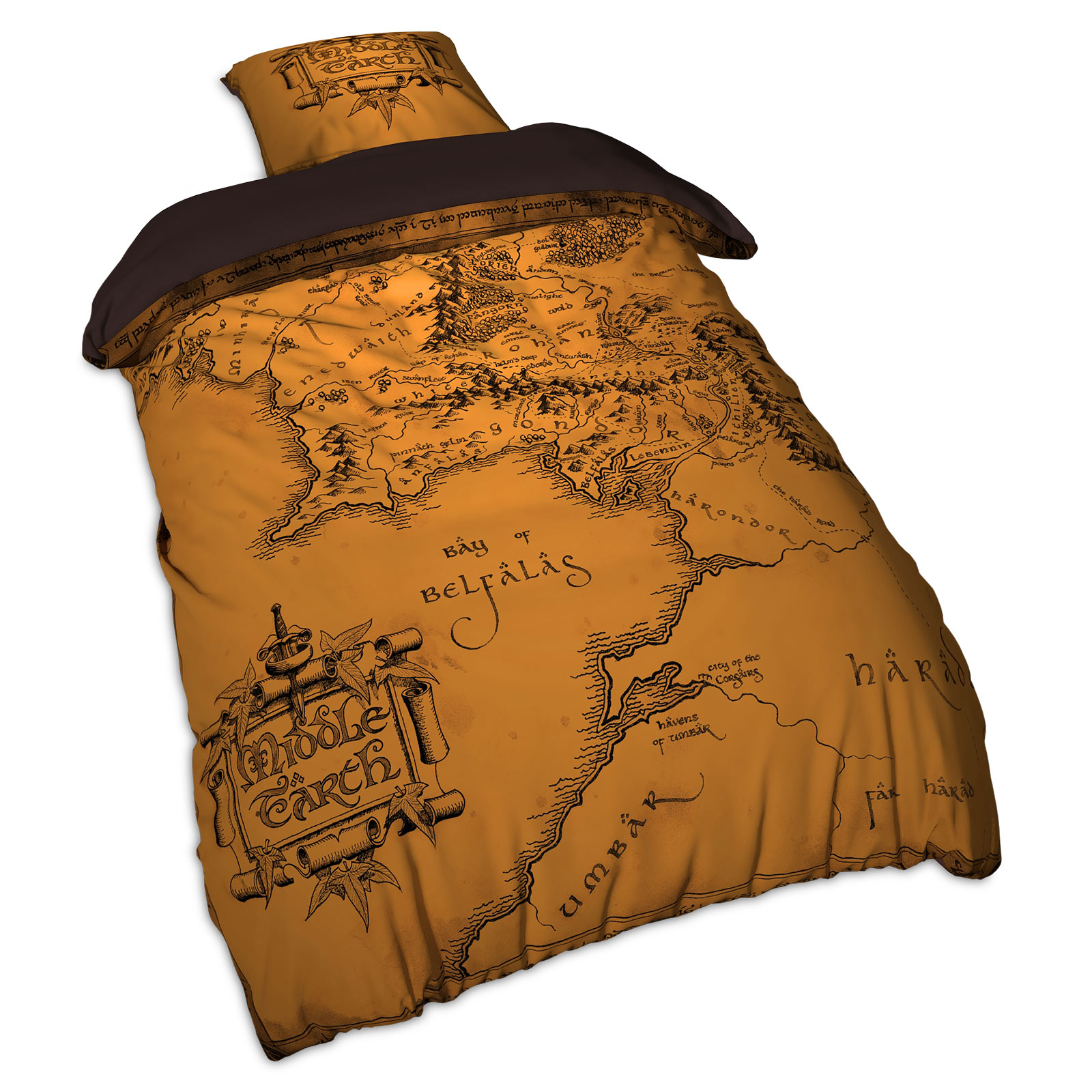 Lord of the Rings - Middle Earth Map Bedding