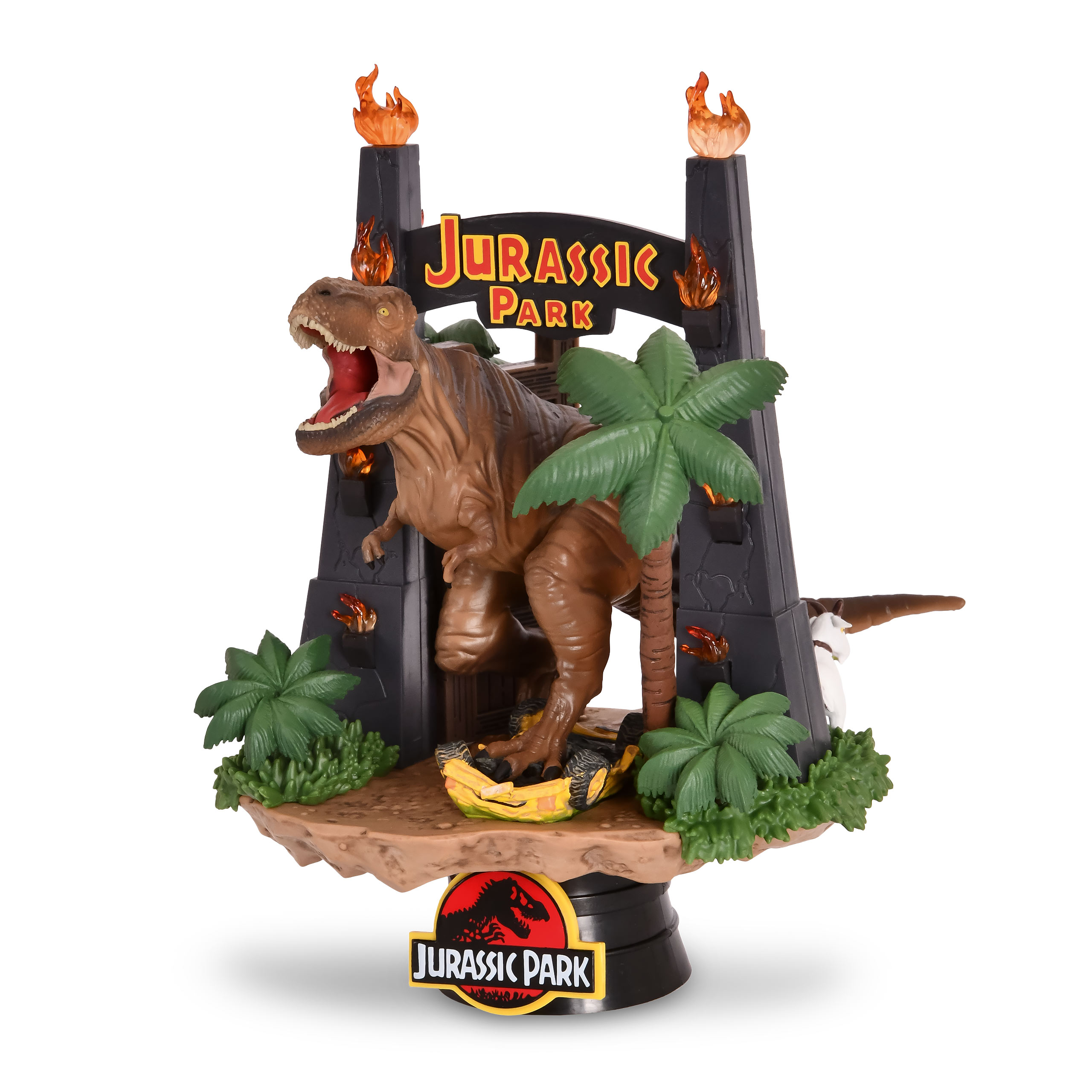 Jurassic Park - Park Gate Diorama met Lichteffecten