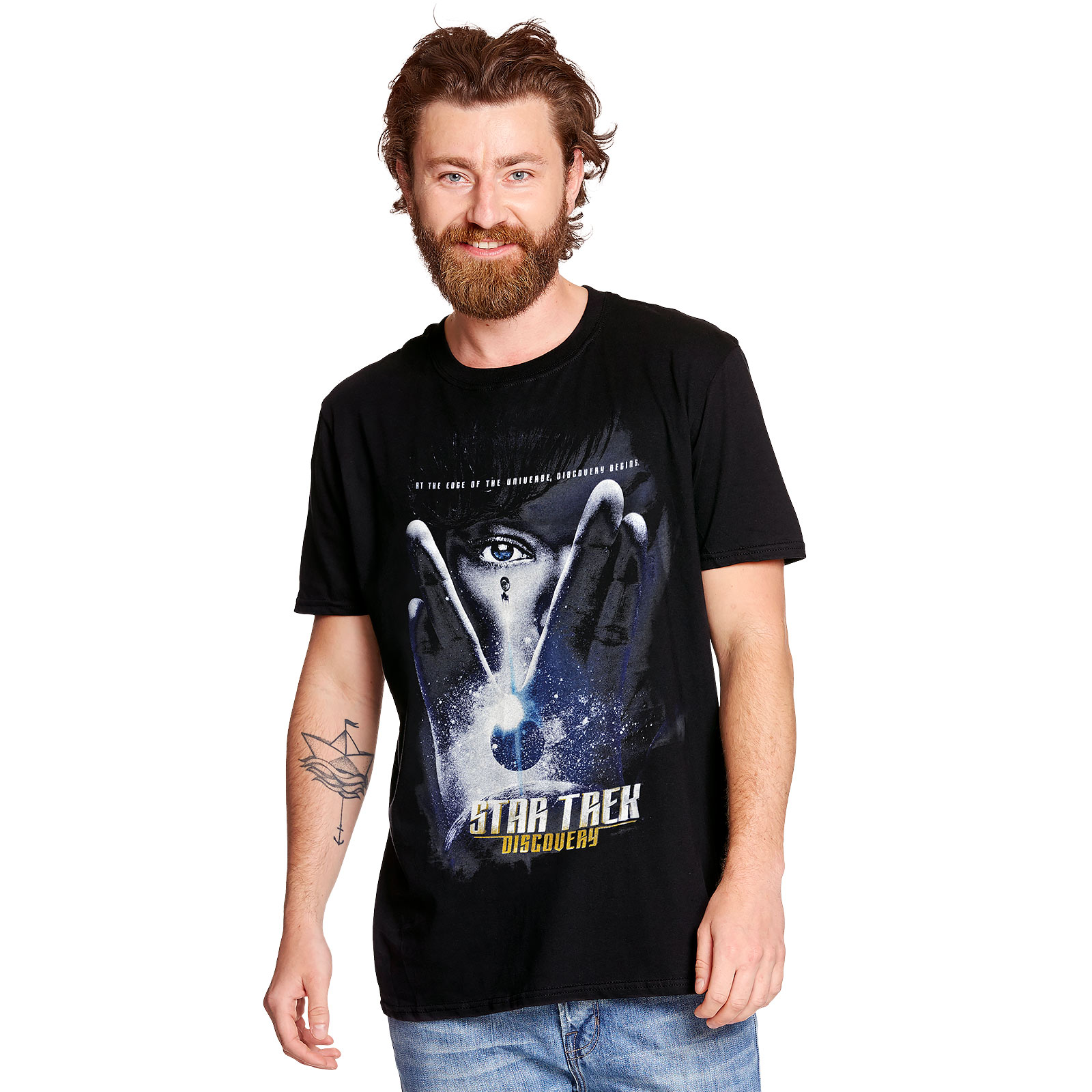 Star Trek - Discovery Poster T-Shirt schwarz