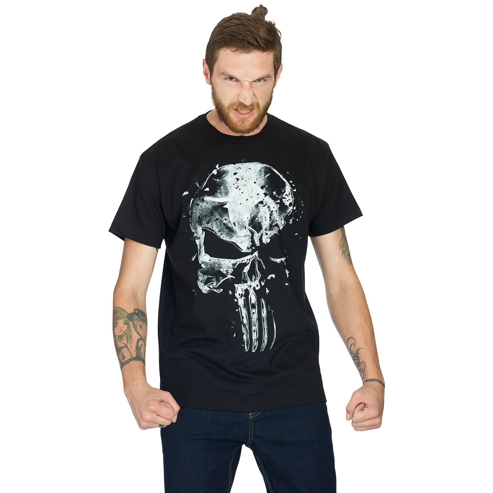 Punisher - T-shirt Crâne noir