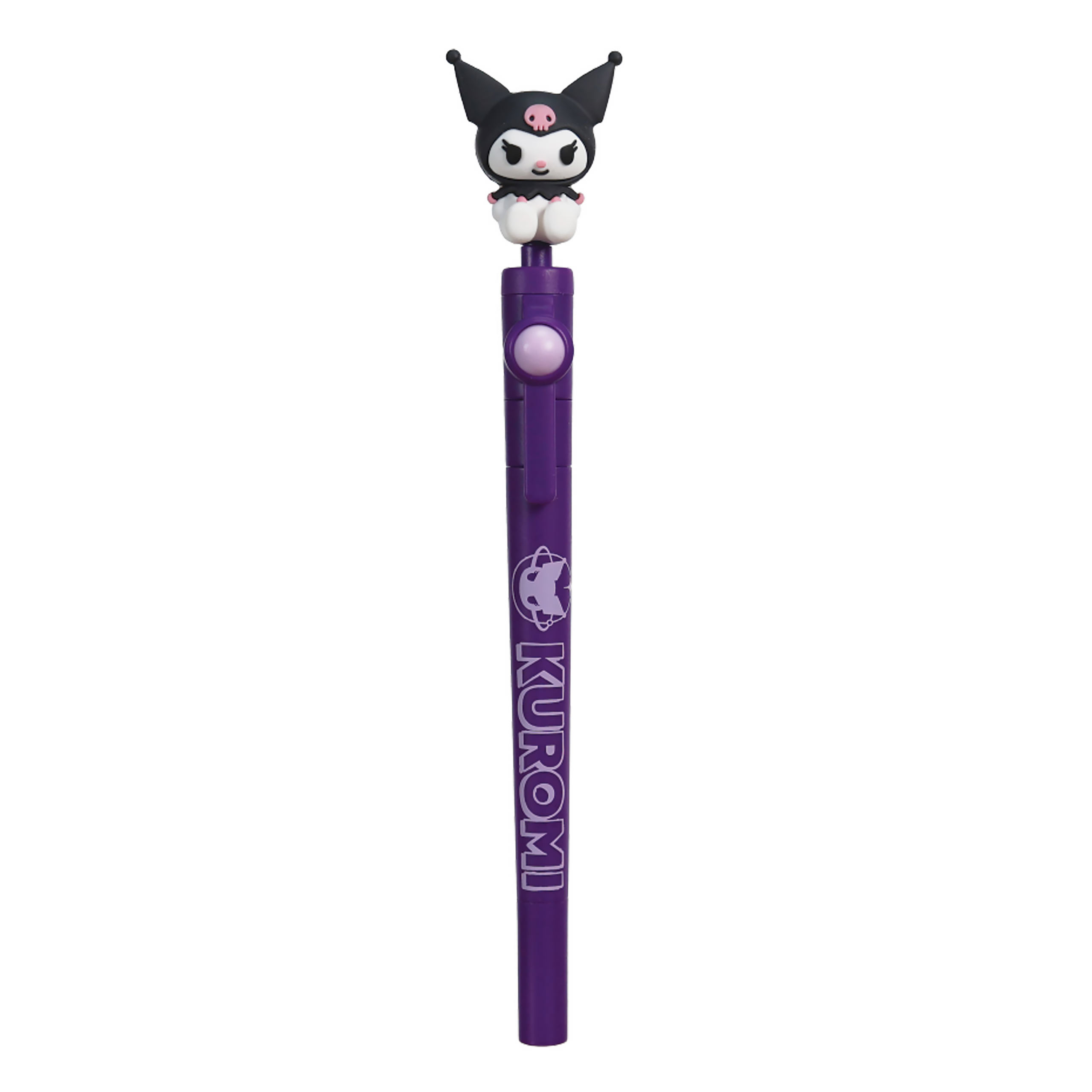 Sanrio - Stylo à bille Kuromi avec figurine mobile