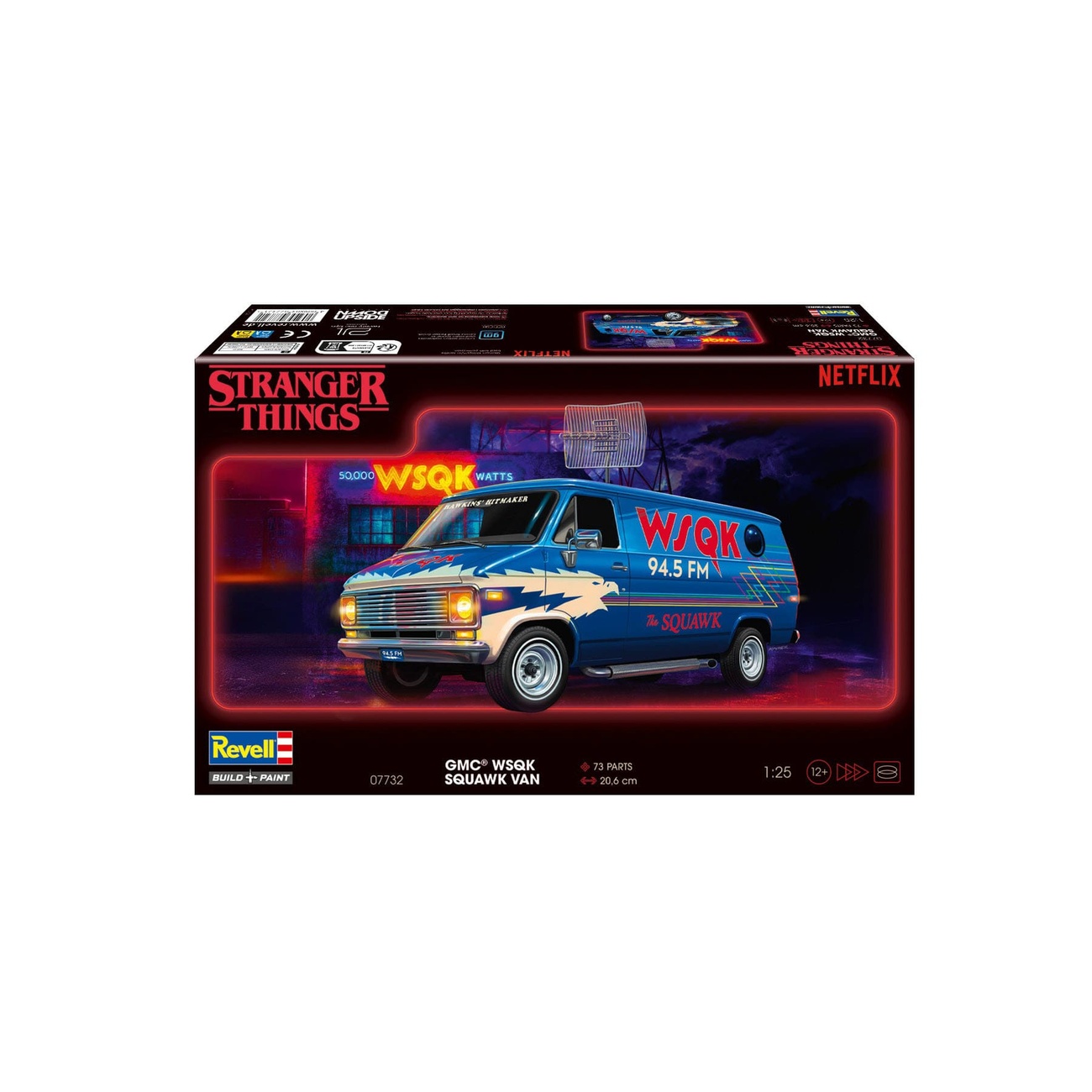 Stranger Things Modellino 1/25 Squawk Van 21 cm