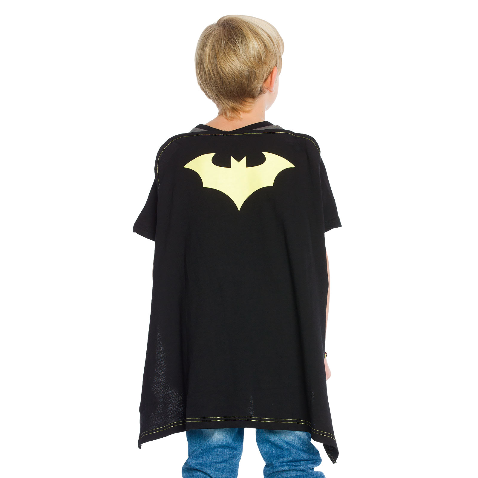 Batman - Kinder T-shirt met Cape zwart