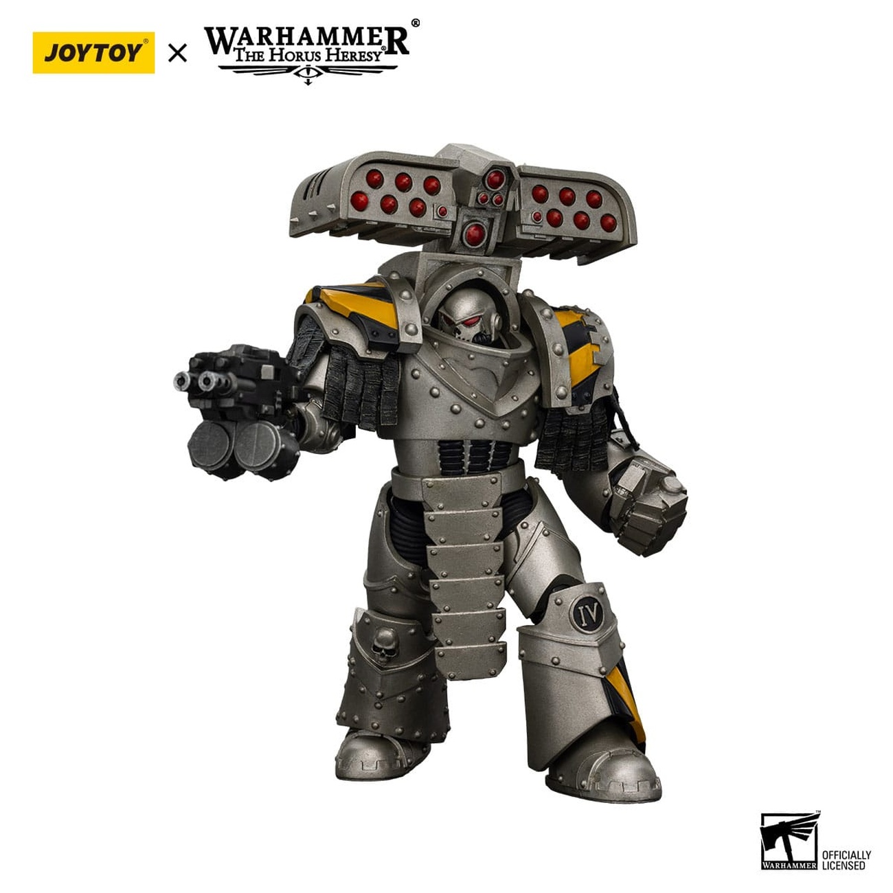 Warhammer The Horus Heresy actiefiguur 1/18 Iron Warriors Tyrant Siege Master Terminator met raketwerper 14 cm