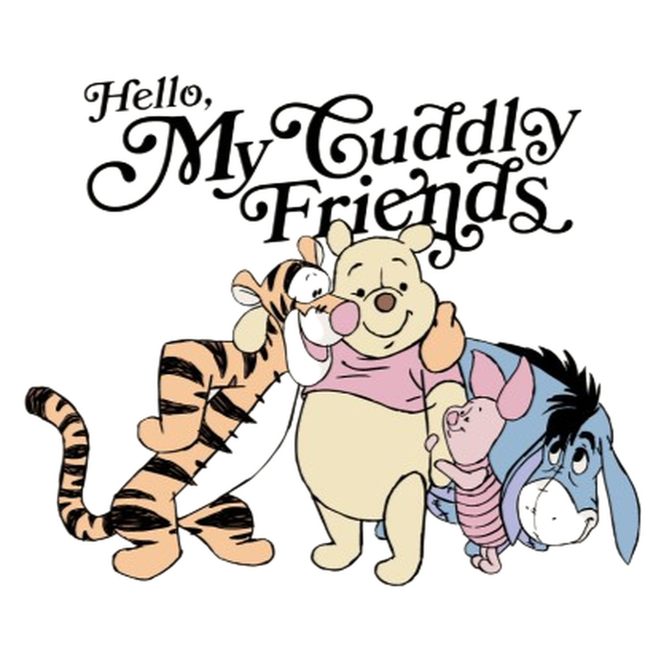 Winnie de Poeh - Friends Hoodie beige