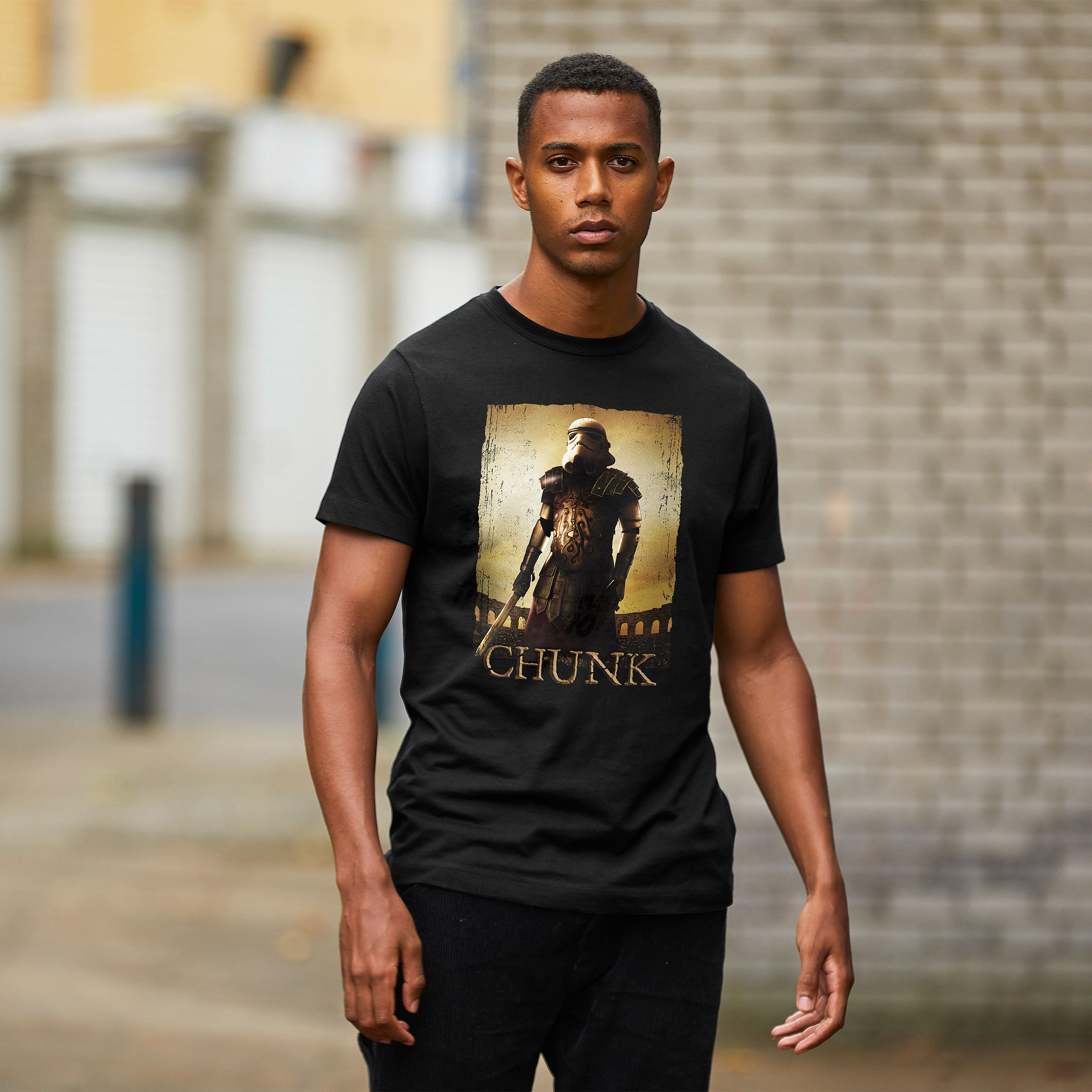 Galactic Warrior T-Shirt für Star Wars Fans schwarz