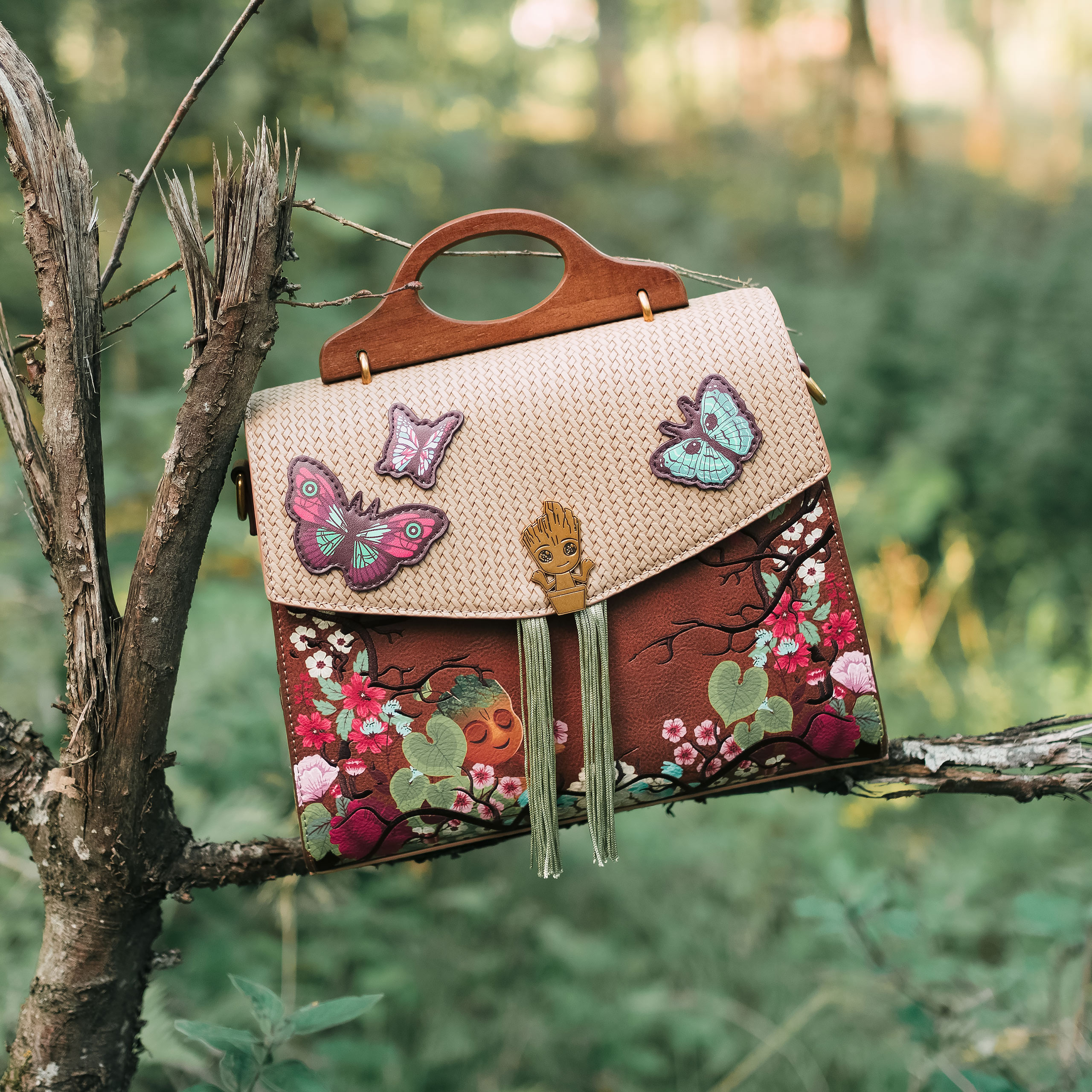 Guardians of the Galaxy - Groot Floral Crossbody Bag