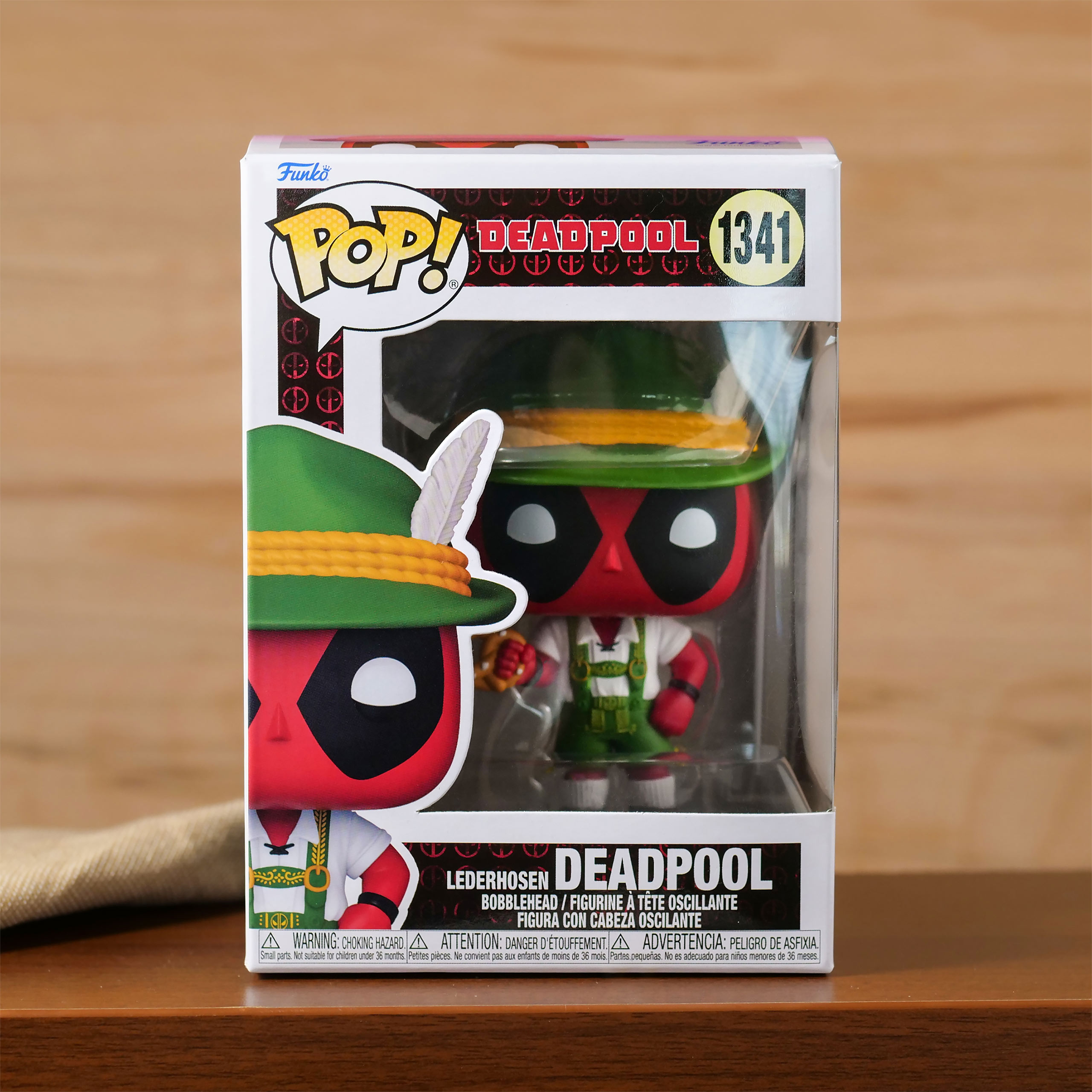 Deadpool mit Lederhose Funko Pop Wackelkopf-Figur
