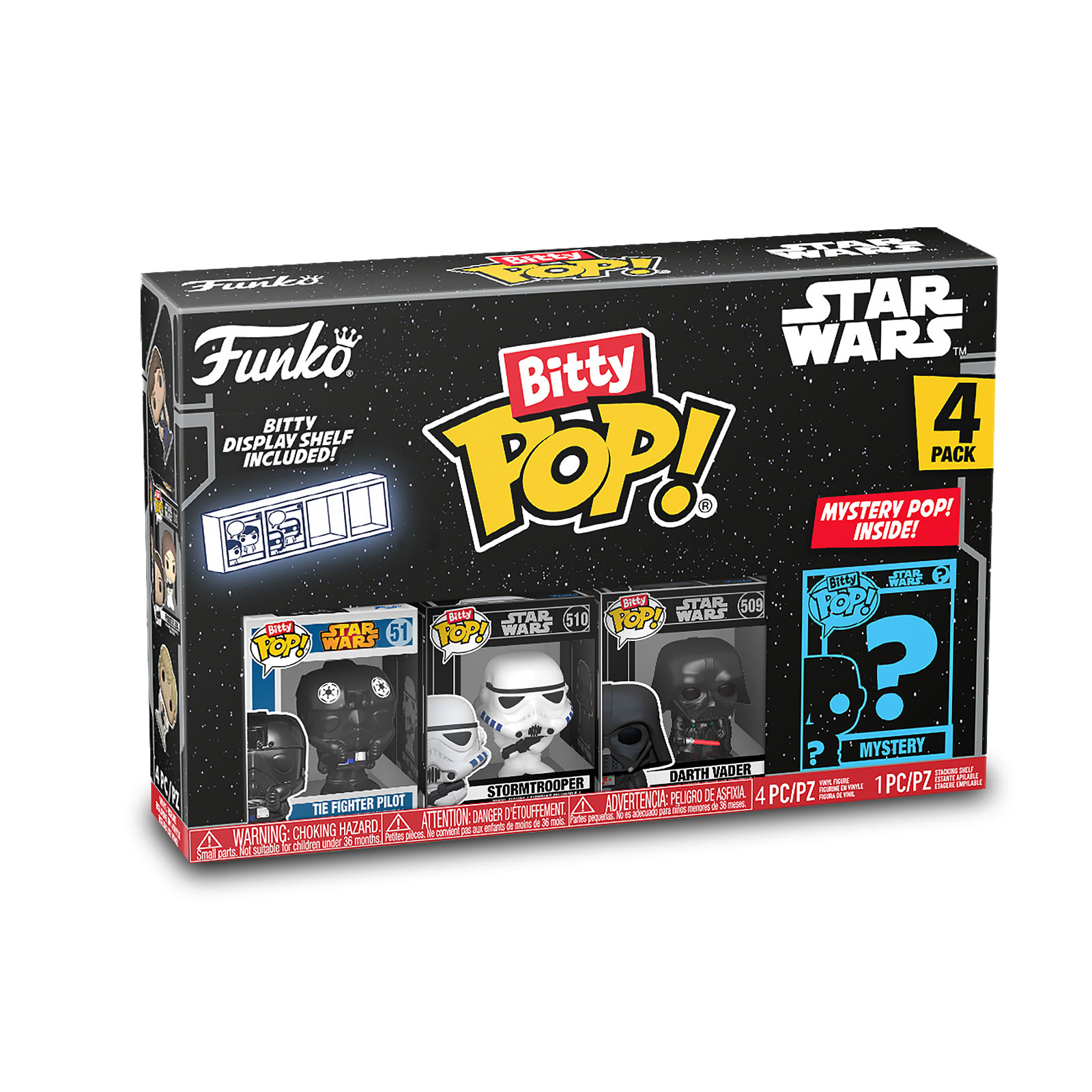 Star Wars - Funko Bitty Pop Set de 4 Figurines Série 4