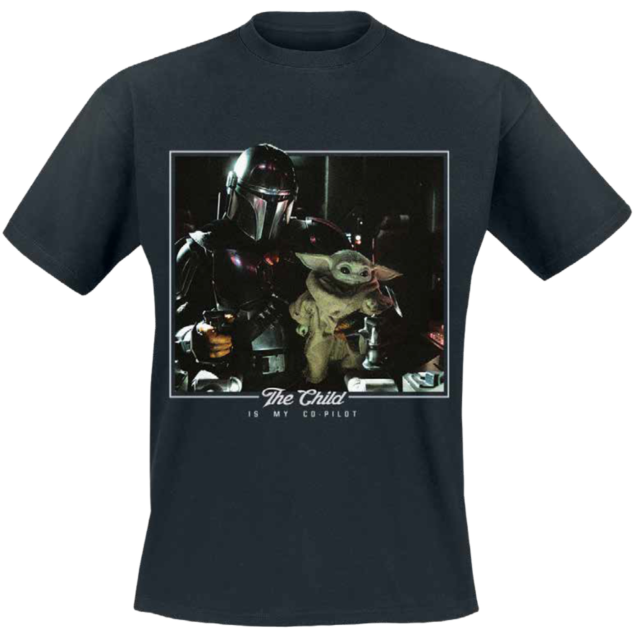 The Child is My Co-Pilot T-Shirt schwarz - Star Wars The Mandalorian