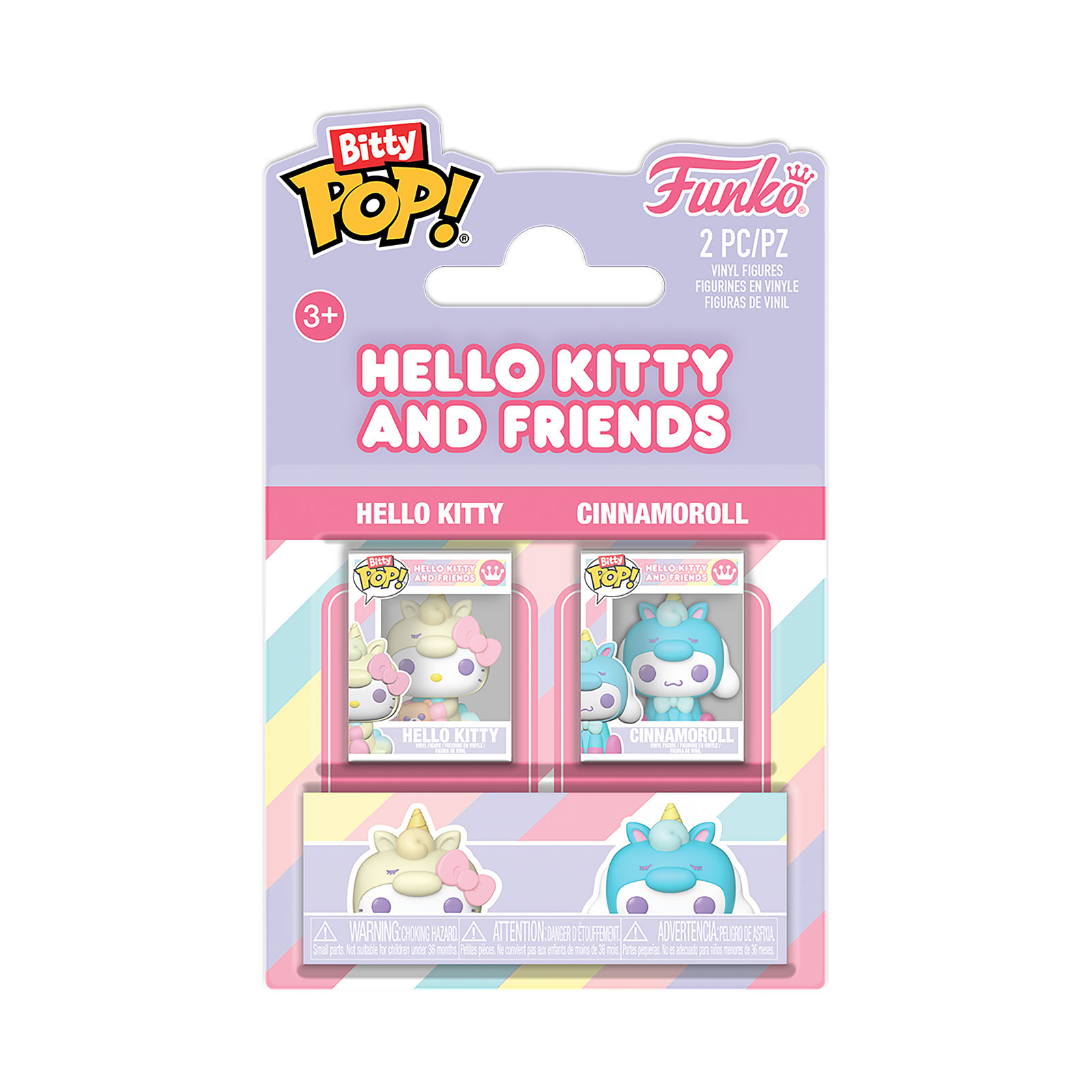 Sanrio - Hello Kitty en Cinnamoroll Funko Bitty Pop 2-pack figuurset