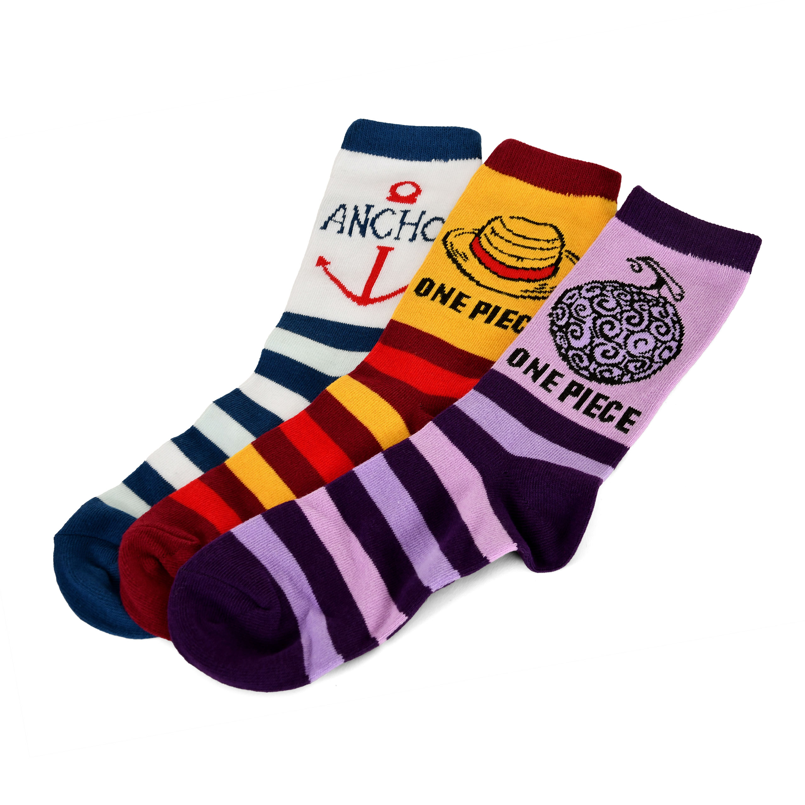 Lot de 3 paires de chaussettes One Piece dans une boîte cadeau