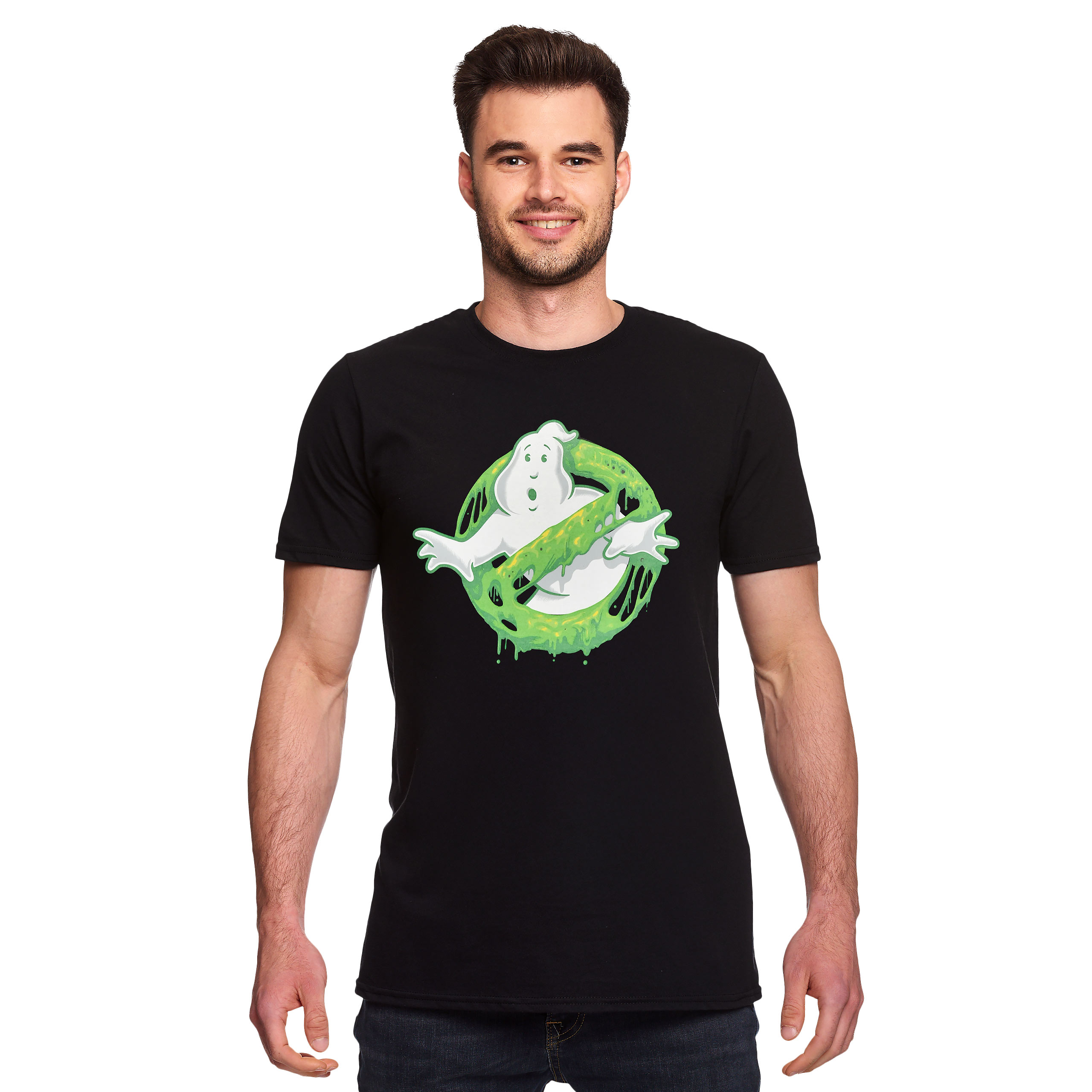 Ghostbusters - T-shirt Logo Glow in the Dark Nera