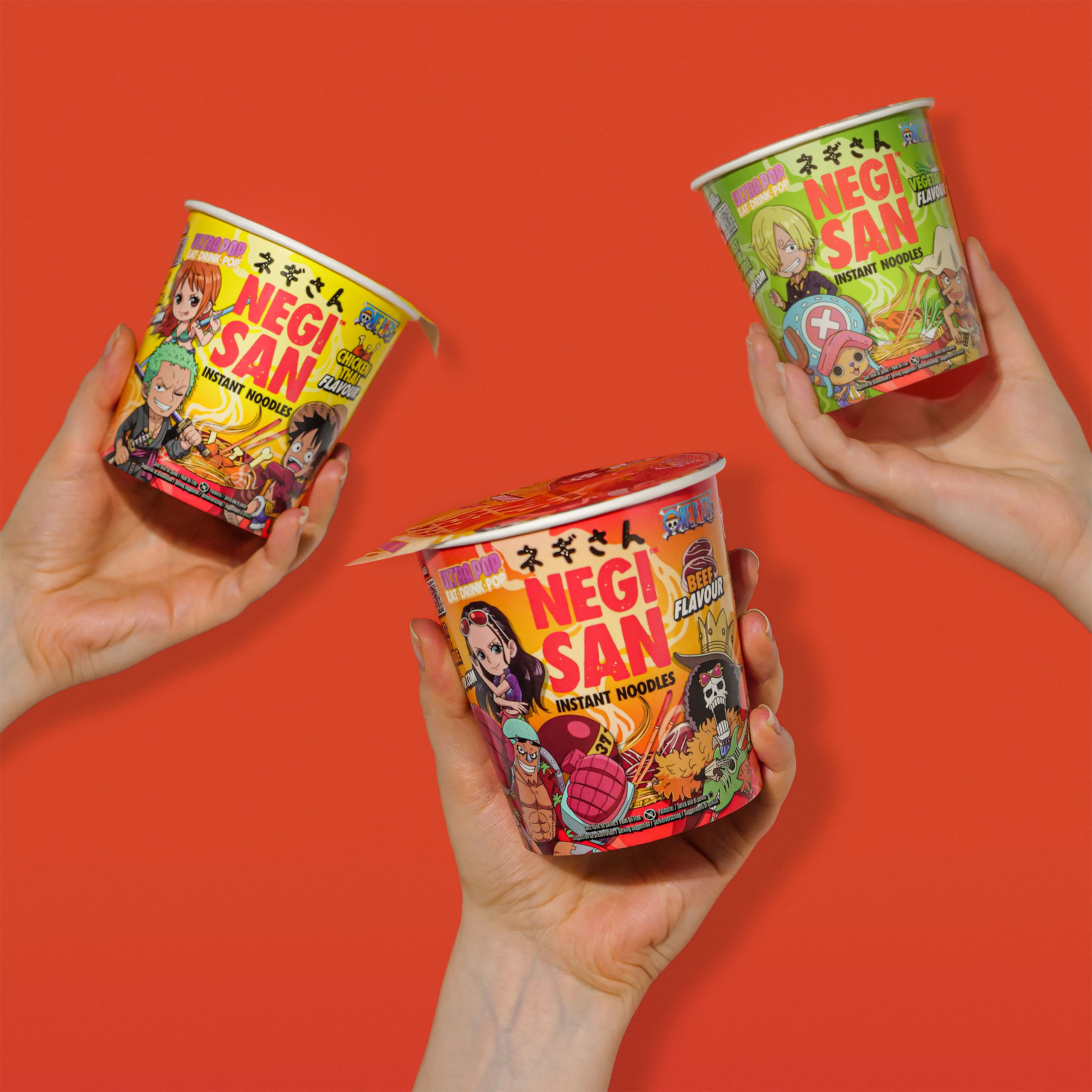 One Piece Ramen - Robin, Franky and Brook Beef Instant Noodles