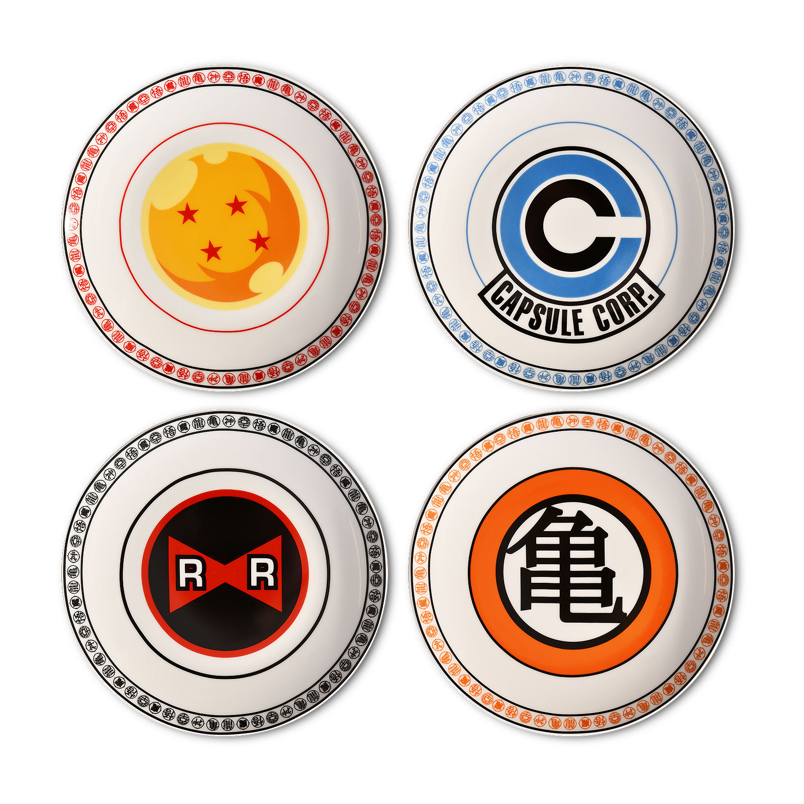 Dragon Ball Z - Symbols Plate Set