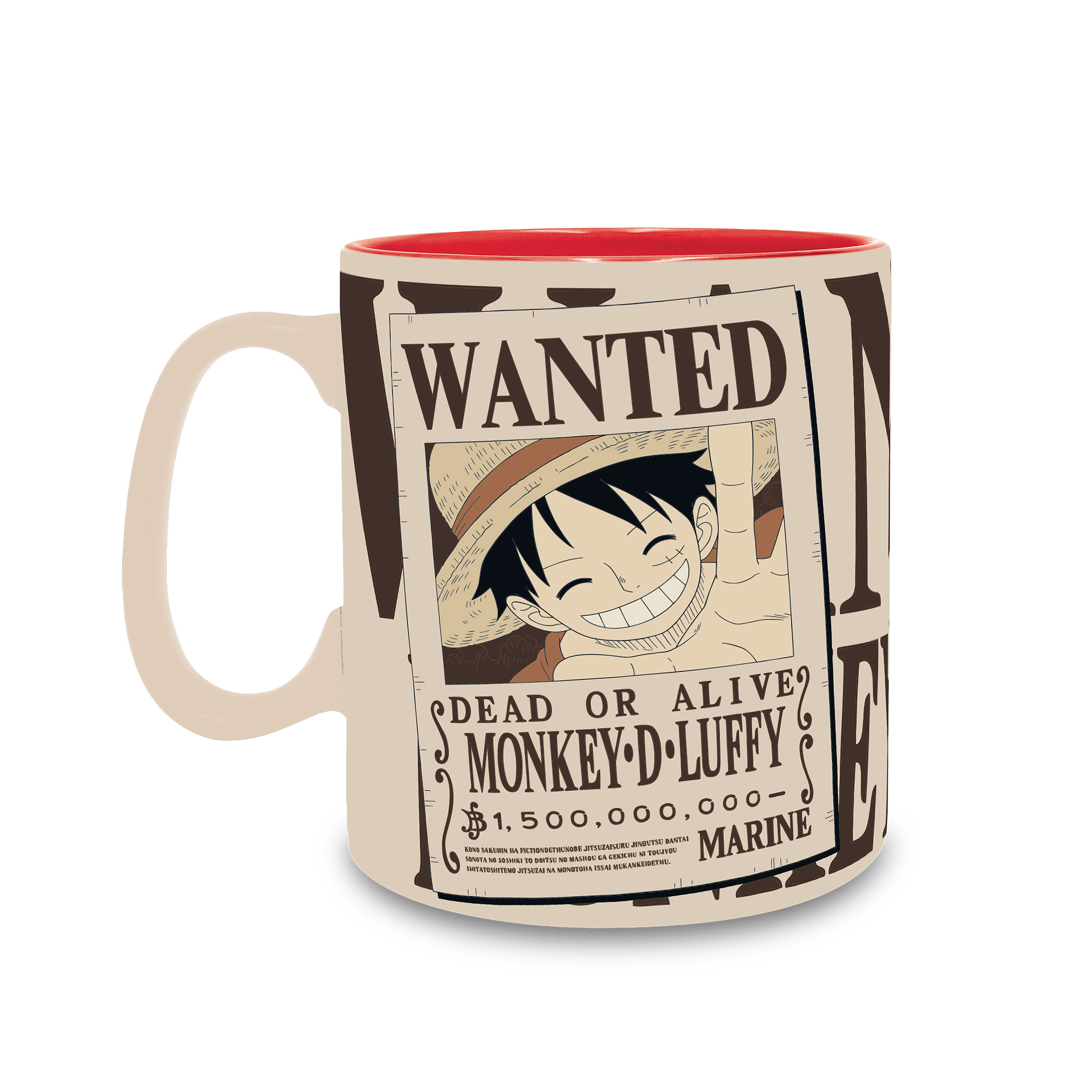 One Piece - Taza Wanted Monkey D. Luffy