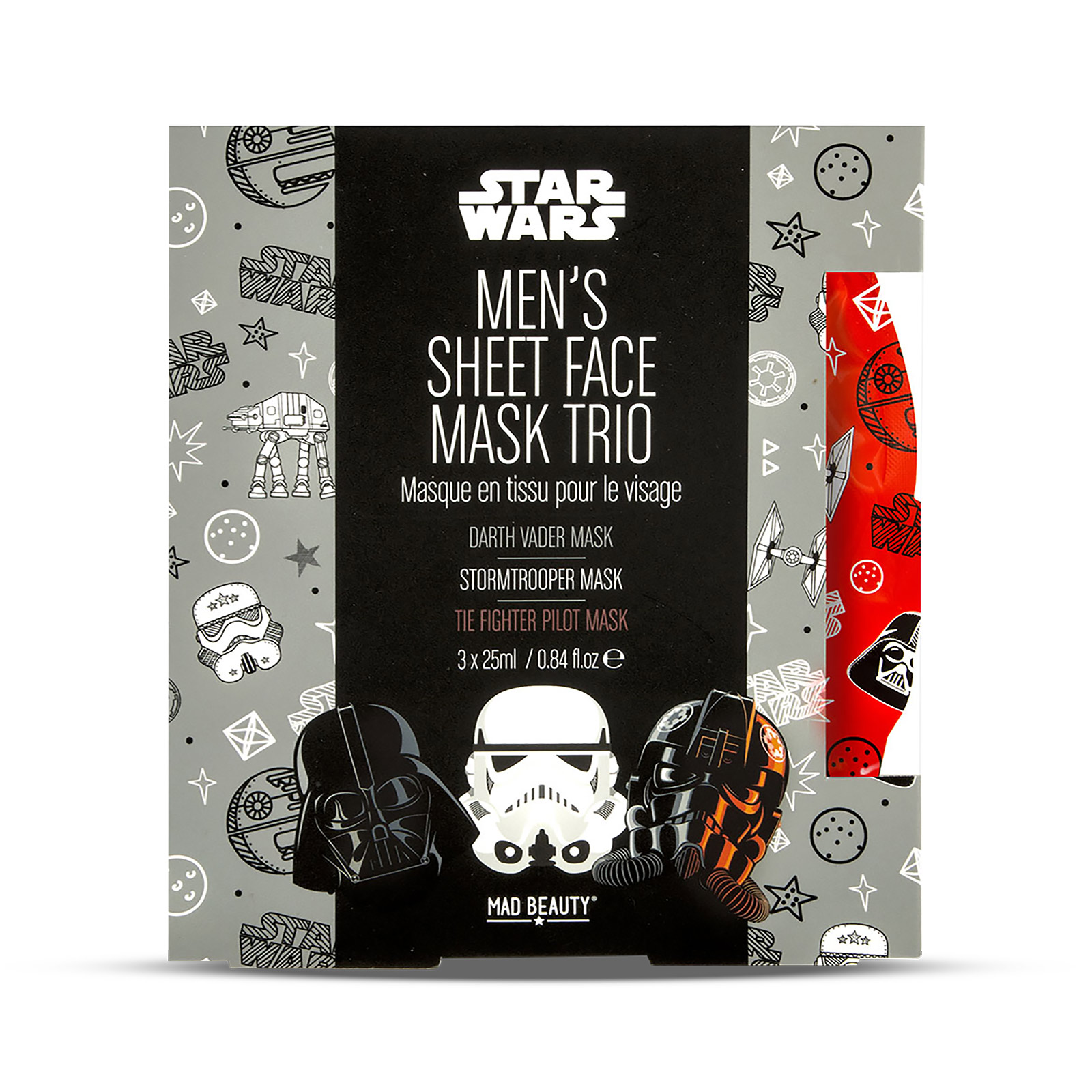 Star Wars - Ensemble de masques en feuille de personnages, 3 pièces