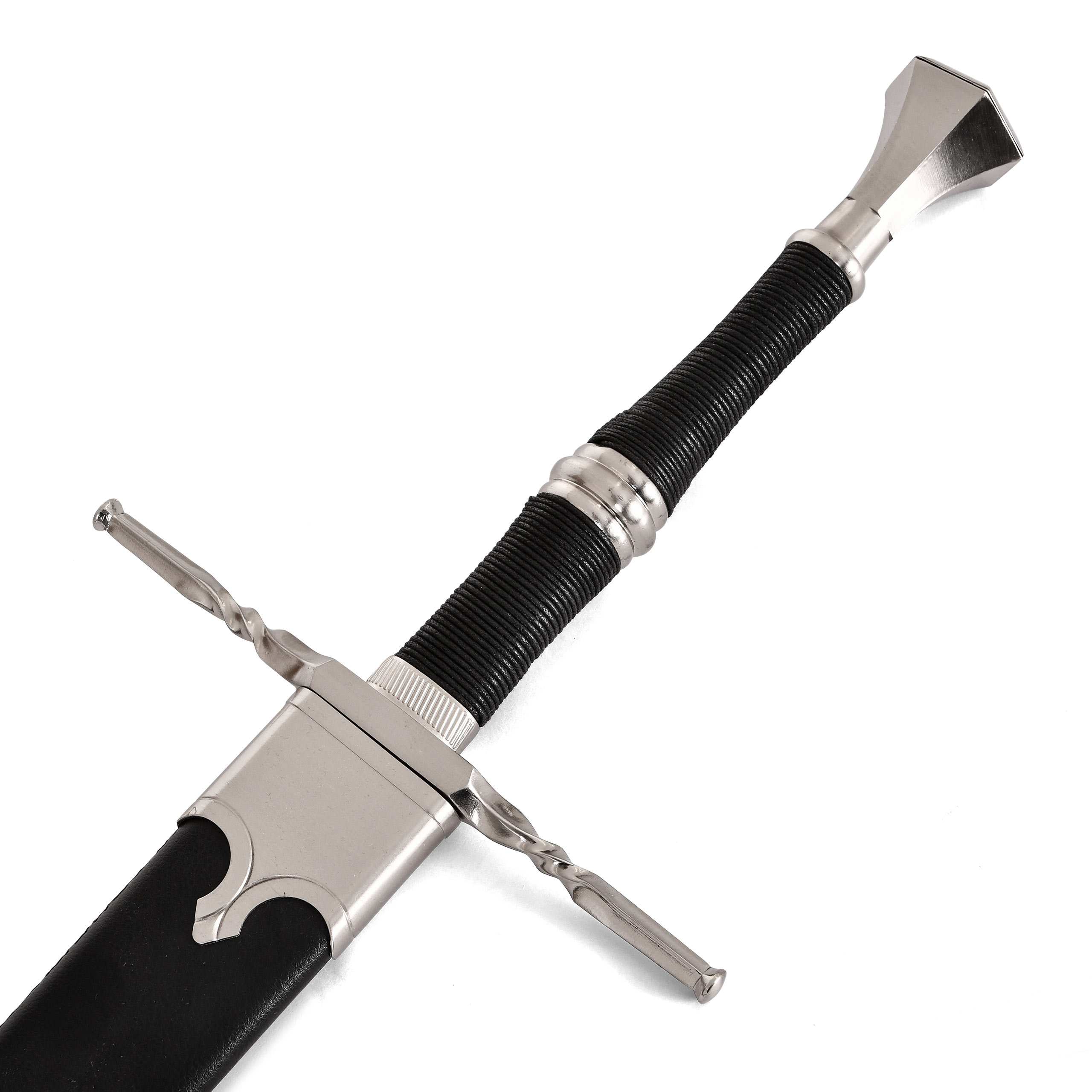 Réplique de l'épée en acier de Geralt de Rivia avec fourreau pour les fans de Witcher