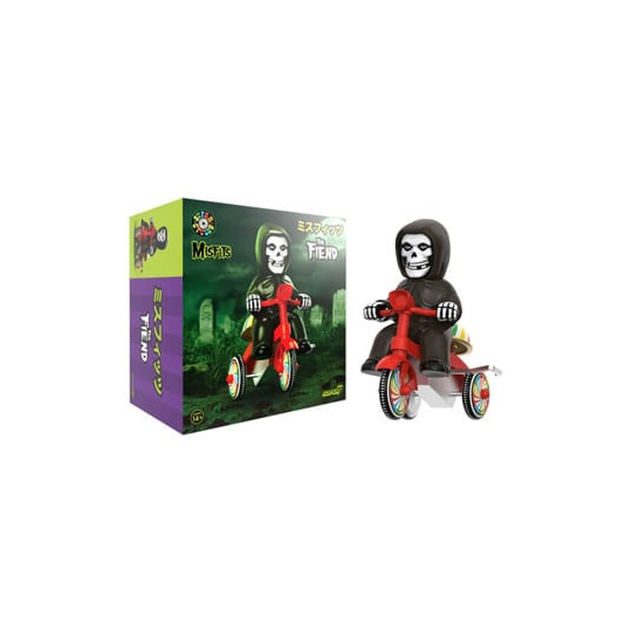 Misfits Super Cycles action figure Fiend (nero con triciclo rosso) 13 cm