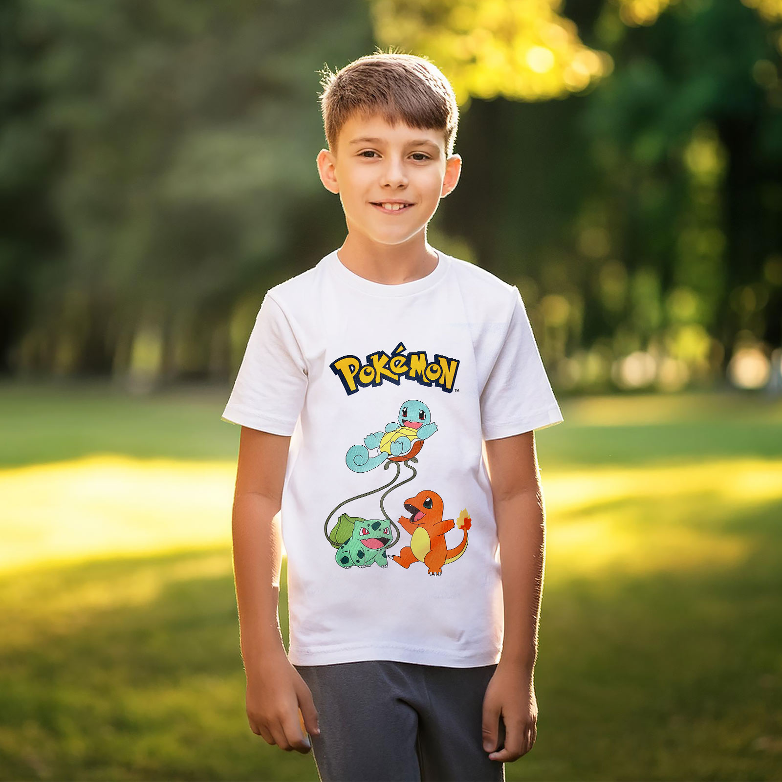 Pokemon - Original Trio T-Shirt Kids white