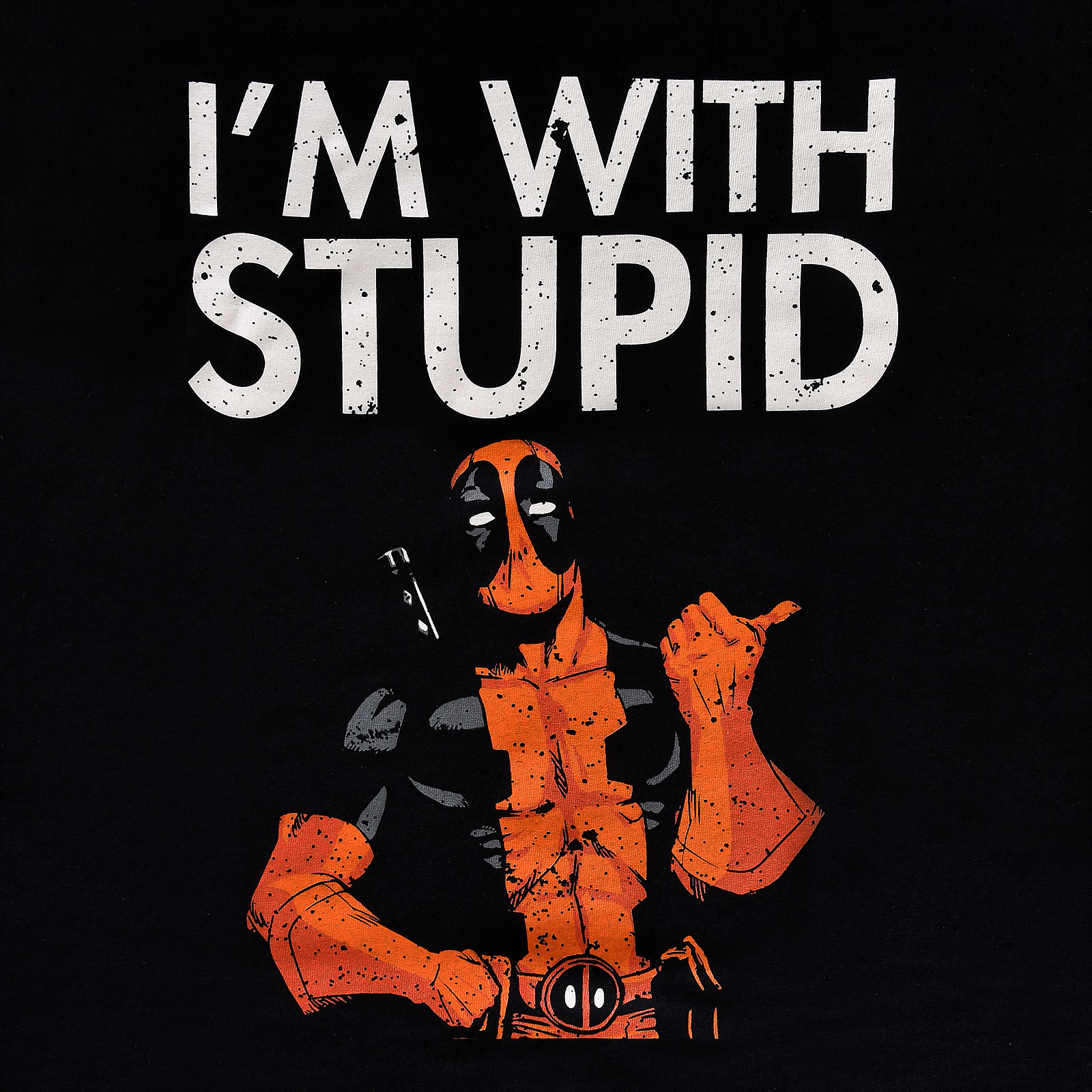 Deadpool - I'm With Stupid t-shirt noir