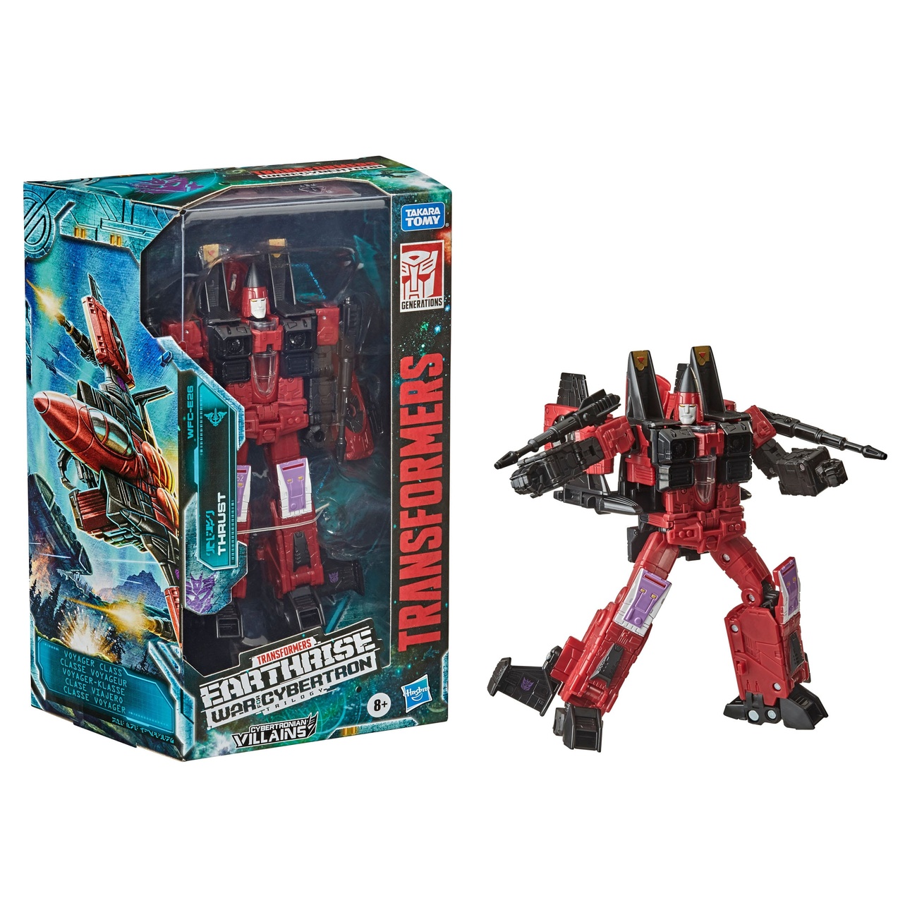 Transformers Generations War for Cybertron: Earthrise Voyager Class Actiefiguur Thrust 18 cm
