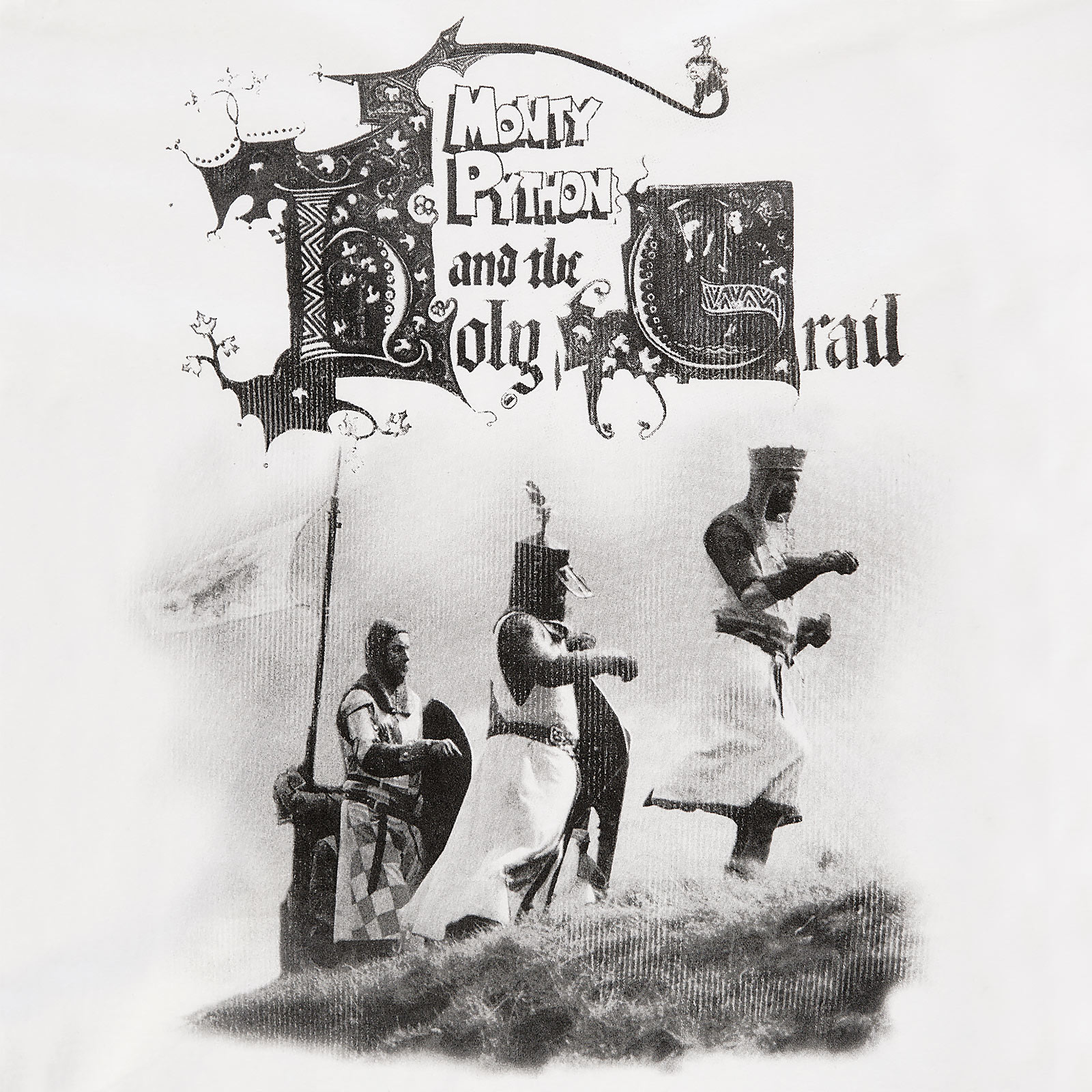 Monty Python - De Ridders van de Kokosnoot T-Shirt wit