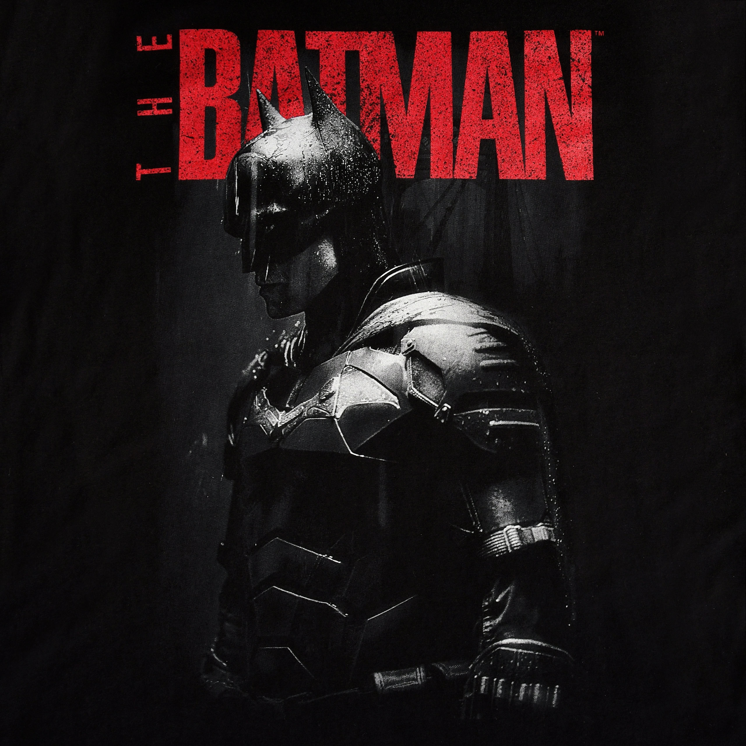 The Batman - T-Shirt Noir Standing In The Rain