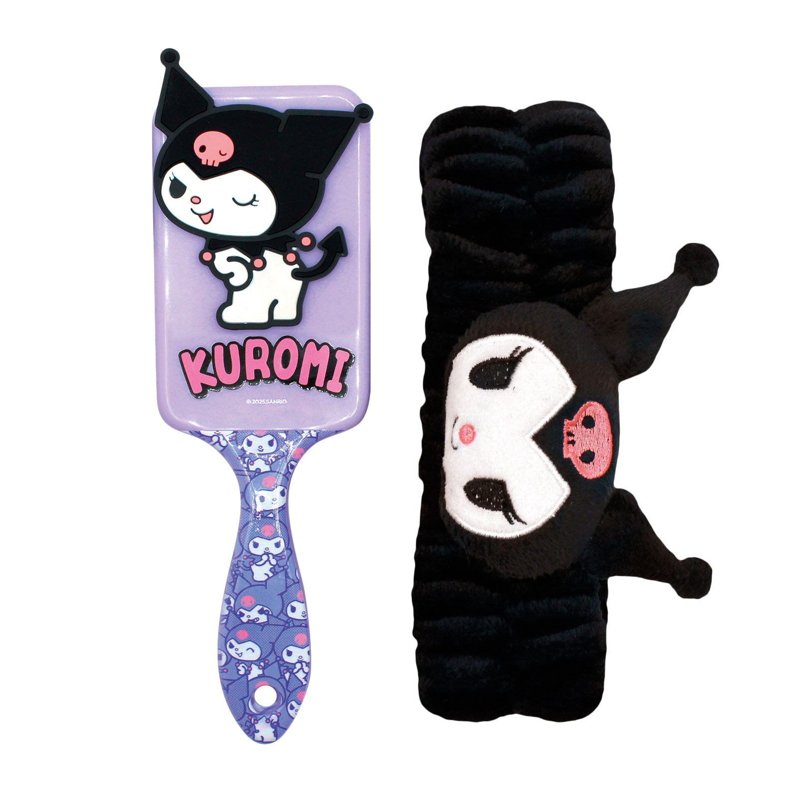 Sanrio - Spazzola per capelli e fascia Kuromi