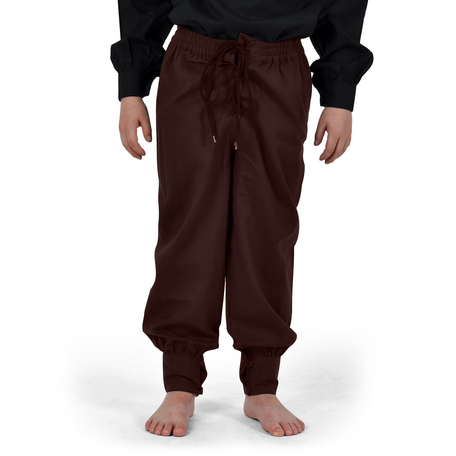 Middeleeuwse broek voor kinderen bruin