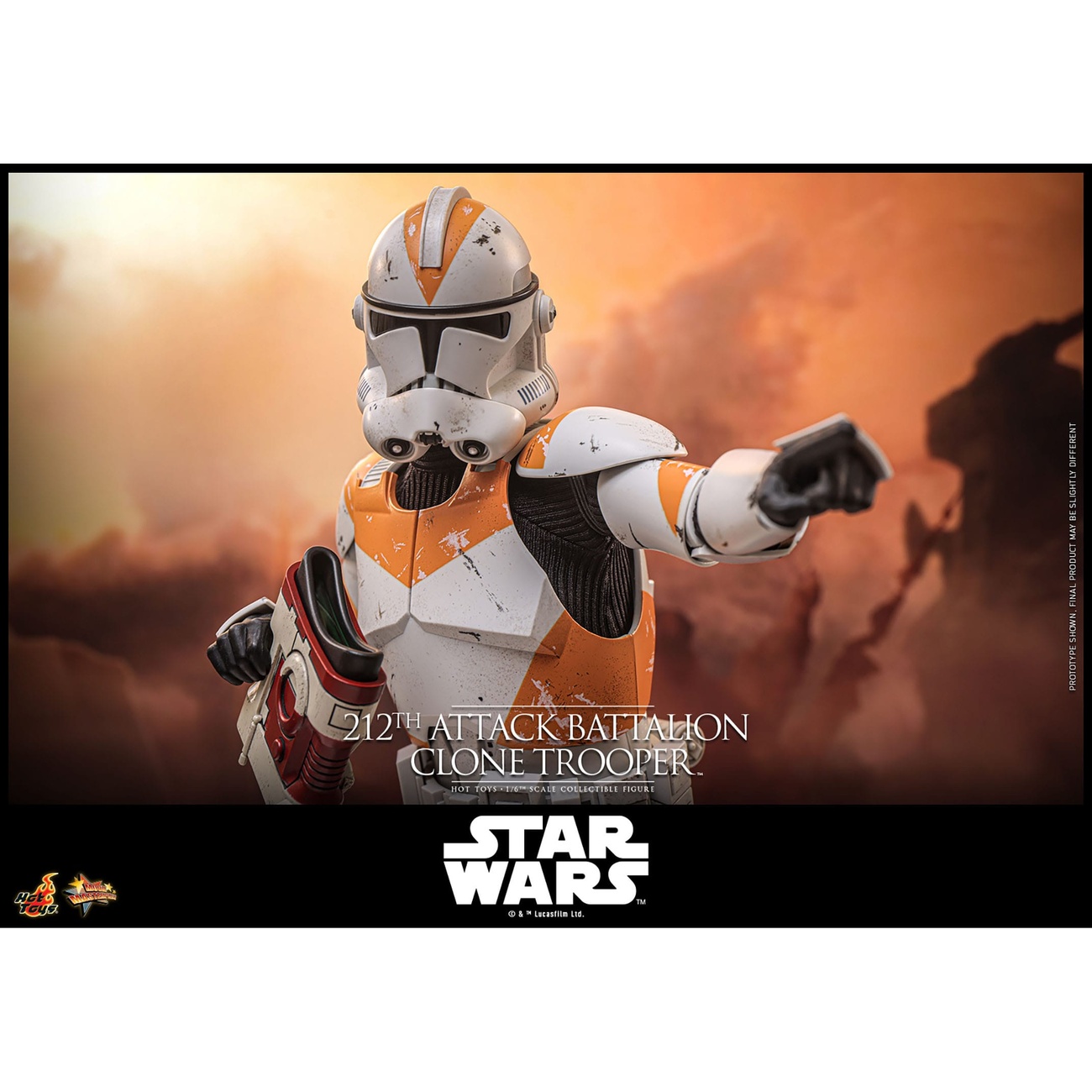 Star Wars: The Clone Wars – Action figure Clone Trooper del 212th Attack Battalion 1:6