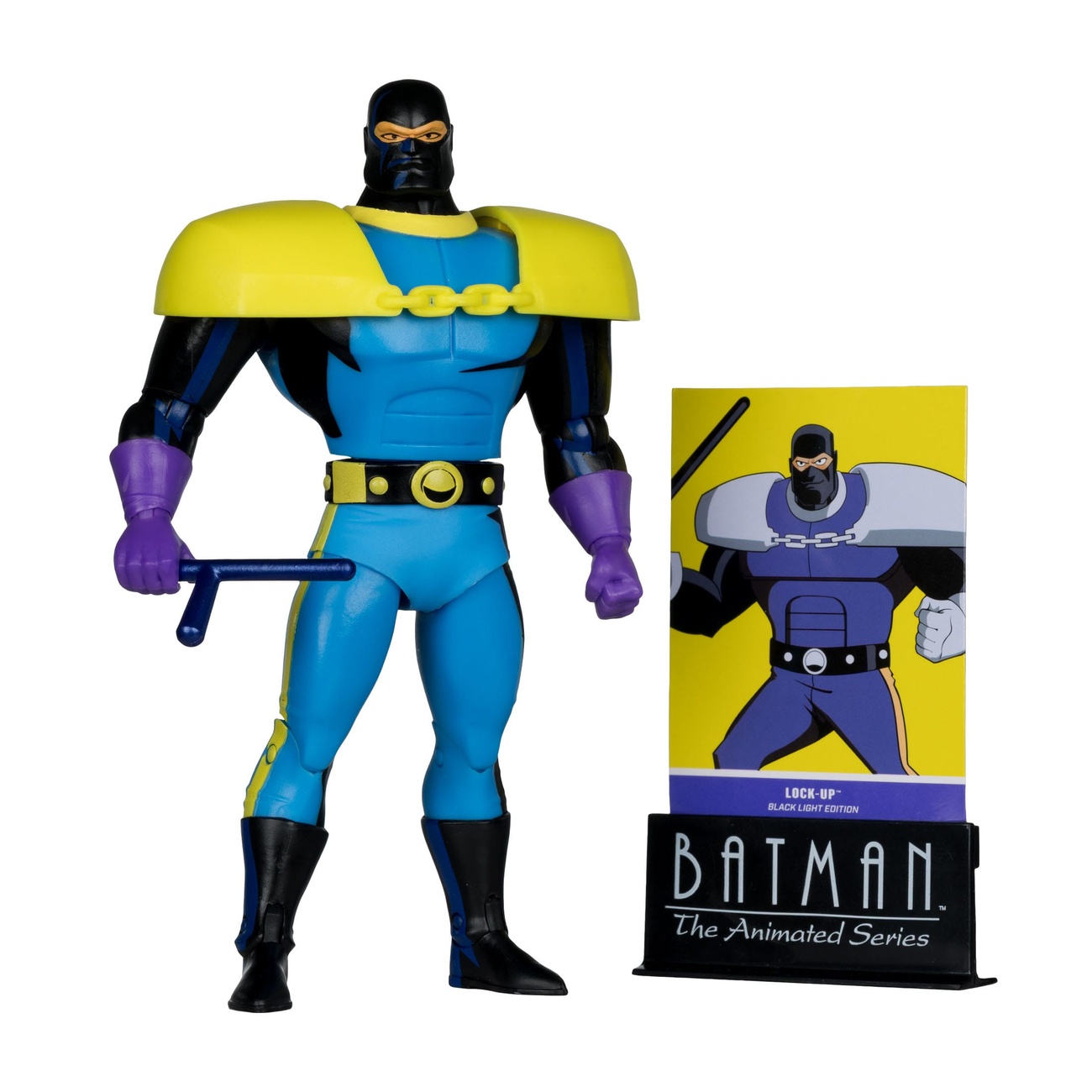 Batman: The Animated Series DC Direct Build-A Actionfigur Wave 5 Lock-Up Black Light Edition (Gold Label) 15 cm