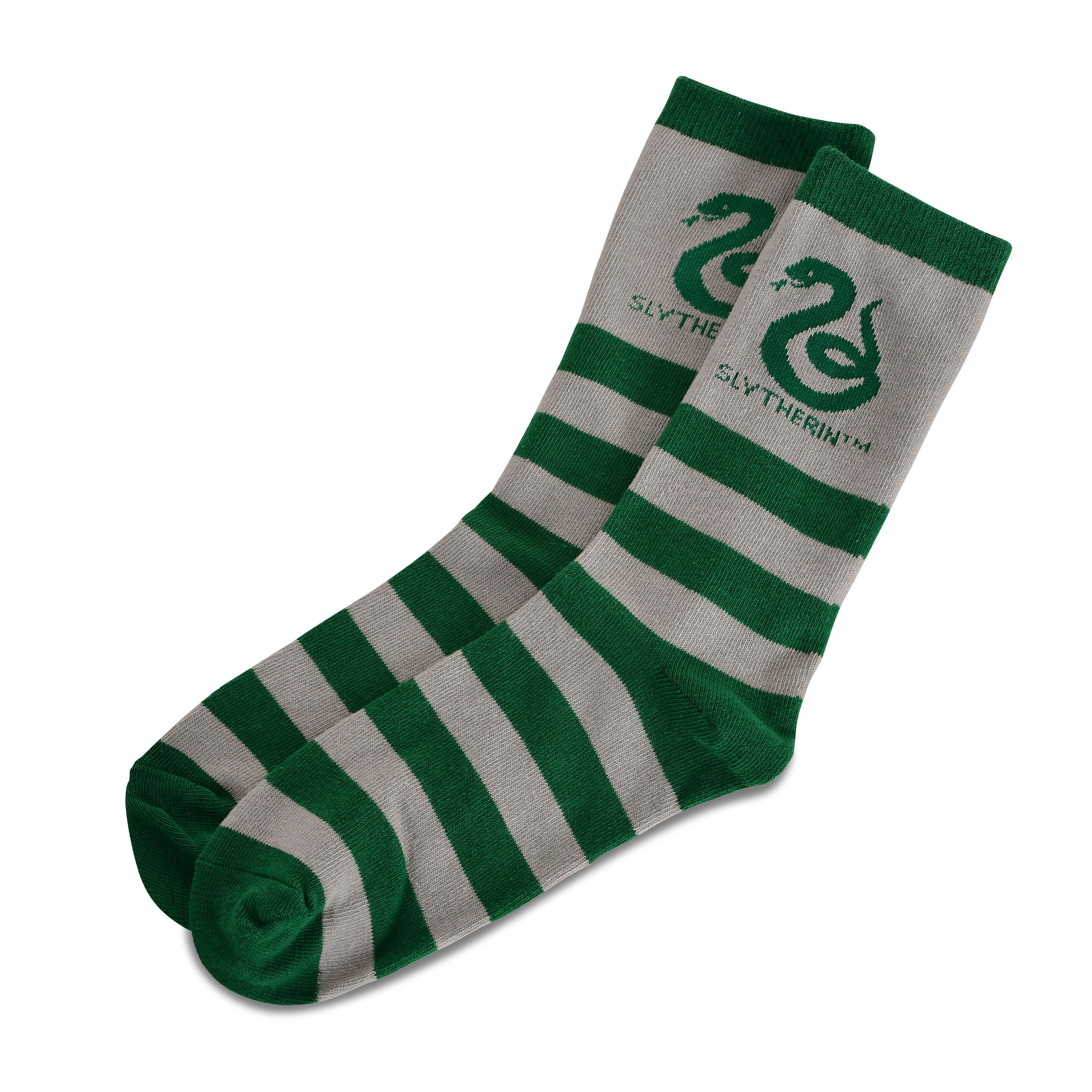 Harry Potter - Slytherin Wappen Socken grün-grau