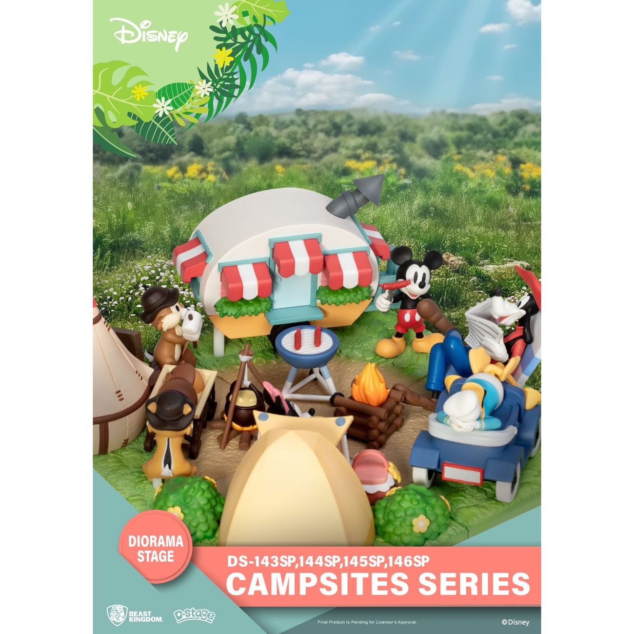 Disney D-Stage Campsite Series PVC Diorama Mini & Pluto Special Edition 10 cm