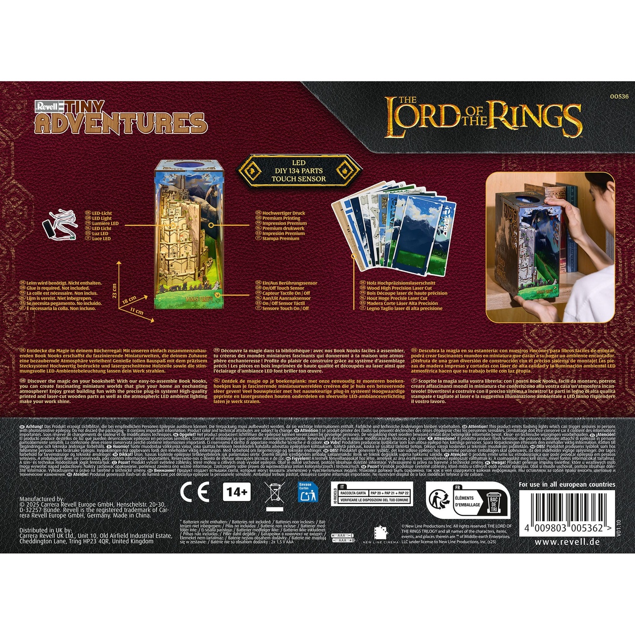 Der Herr der Ringe Tiny Adventures Book Nook Mini-Diorama Minas Tirith 23 cm