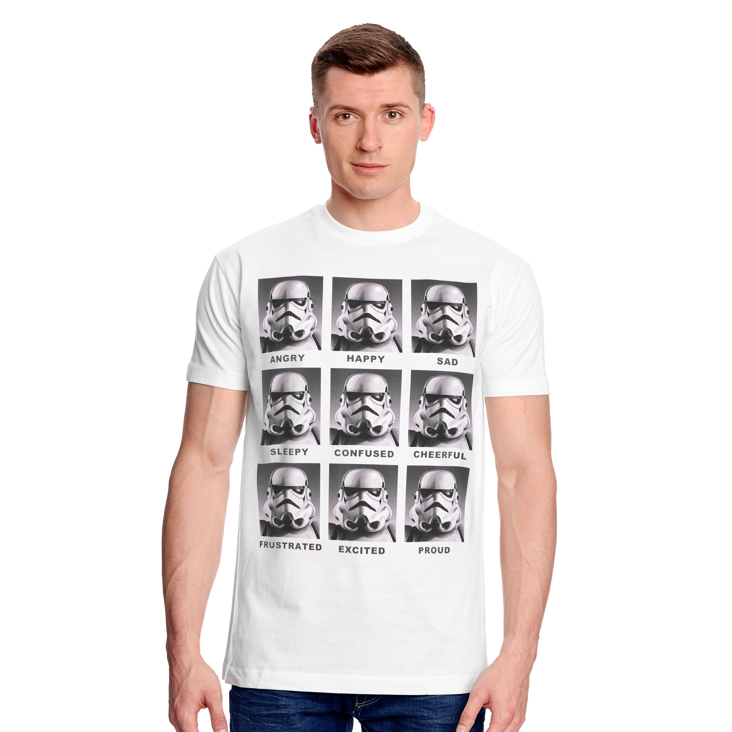 Star Wars - T-shirt Multifaccia Stormtrooper bianca