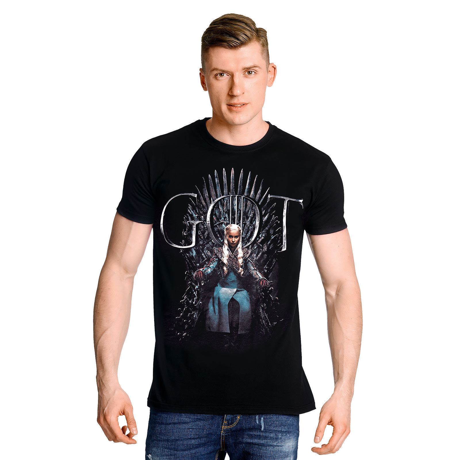 Game of Thrones - T-shirt Daenerys For The Throne noir
