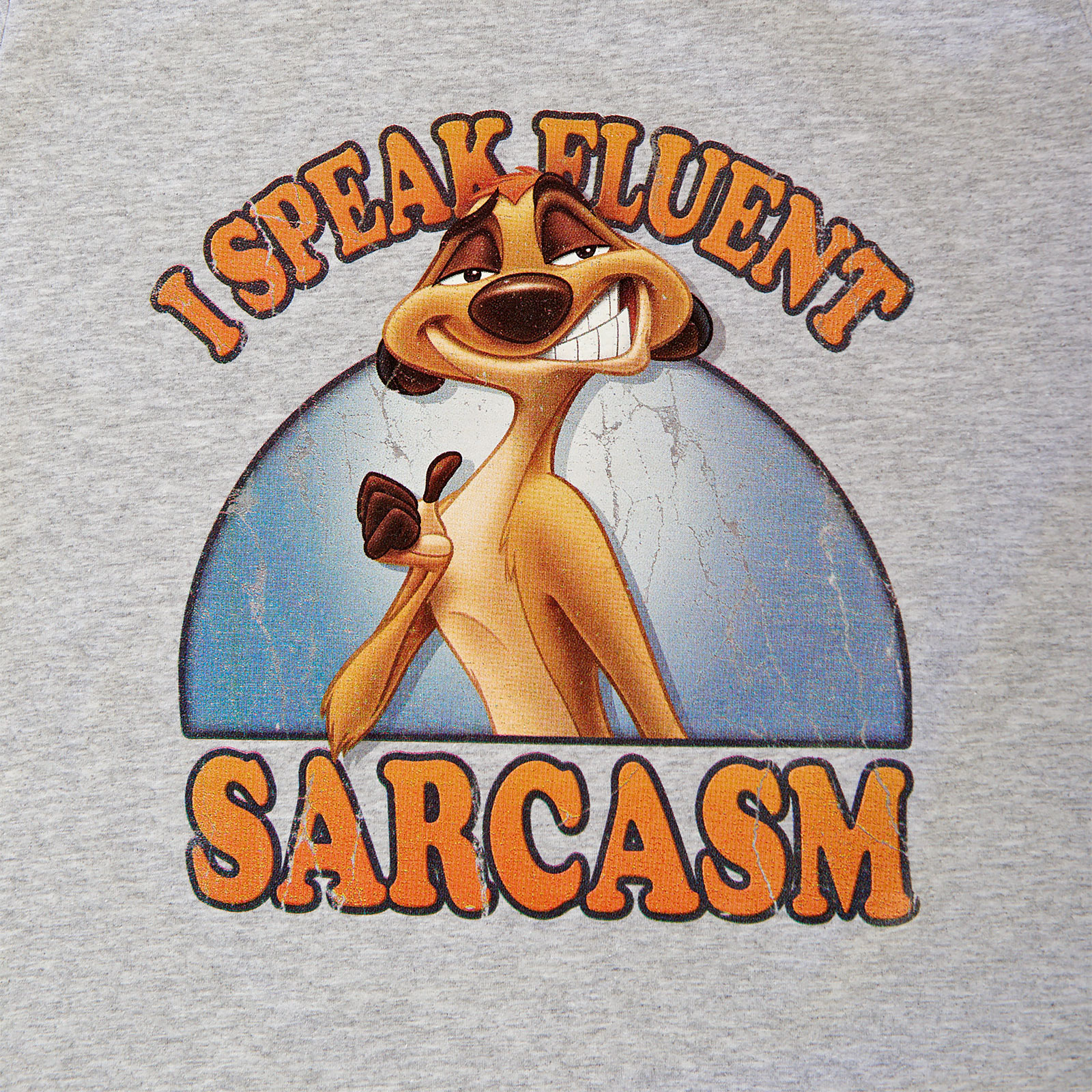 De Leeuwenkoning - Timon Sarcasme Dames T-shirt Grijs