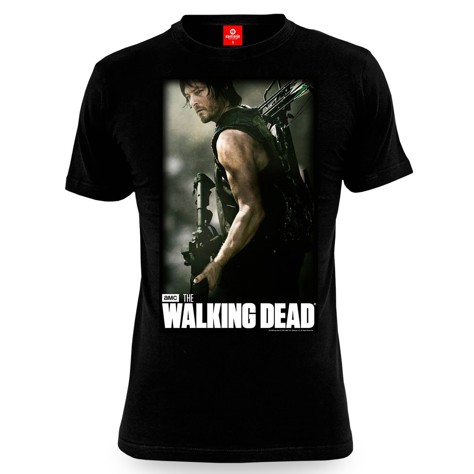 Walking Dead - T-shirt noir Daryl Hunter