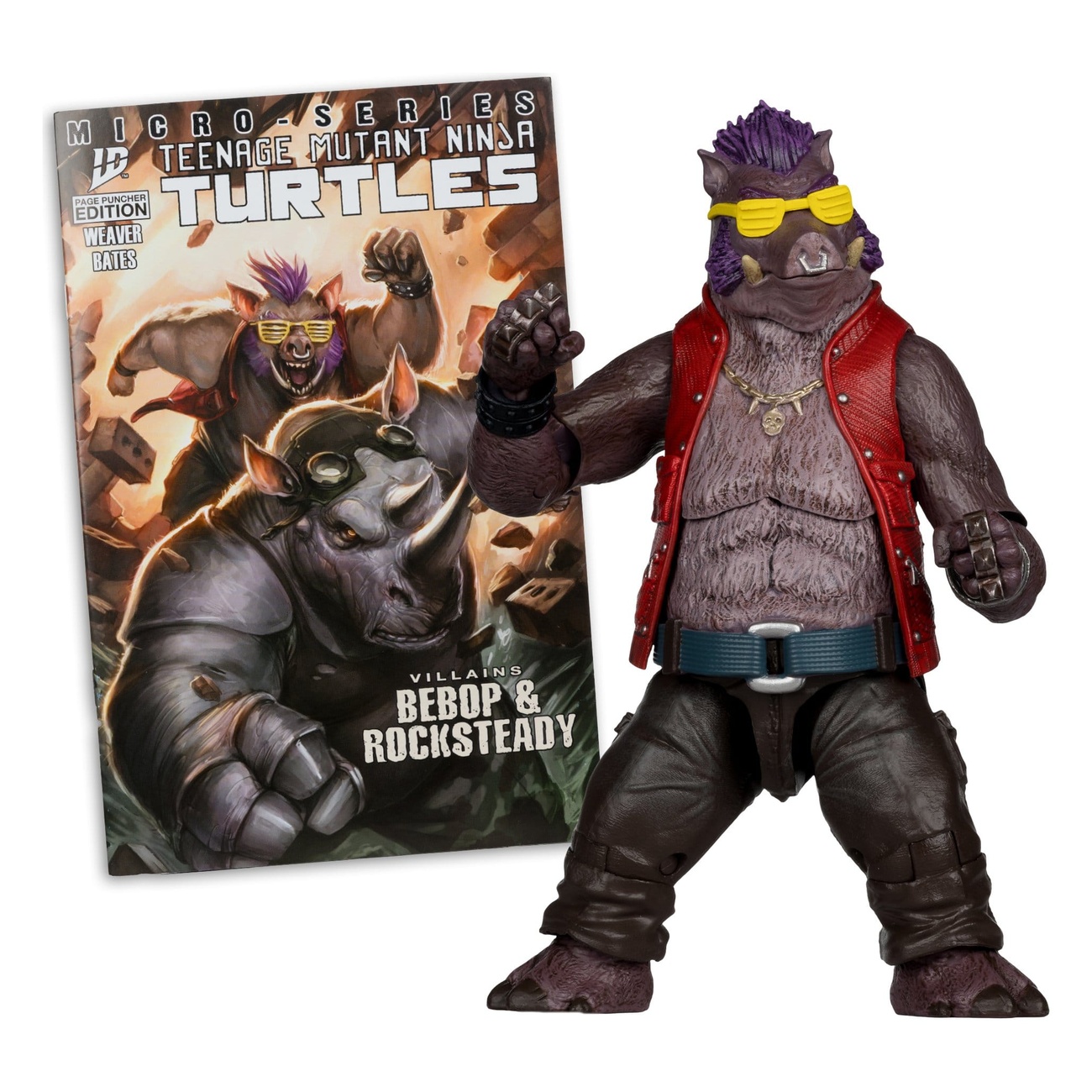 Teenage Mutant Ninja Turtles Page Punchers figurine articulée Bebop 16 cm