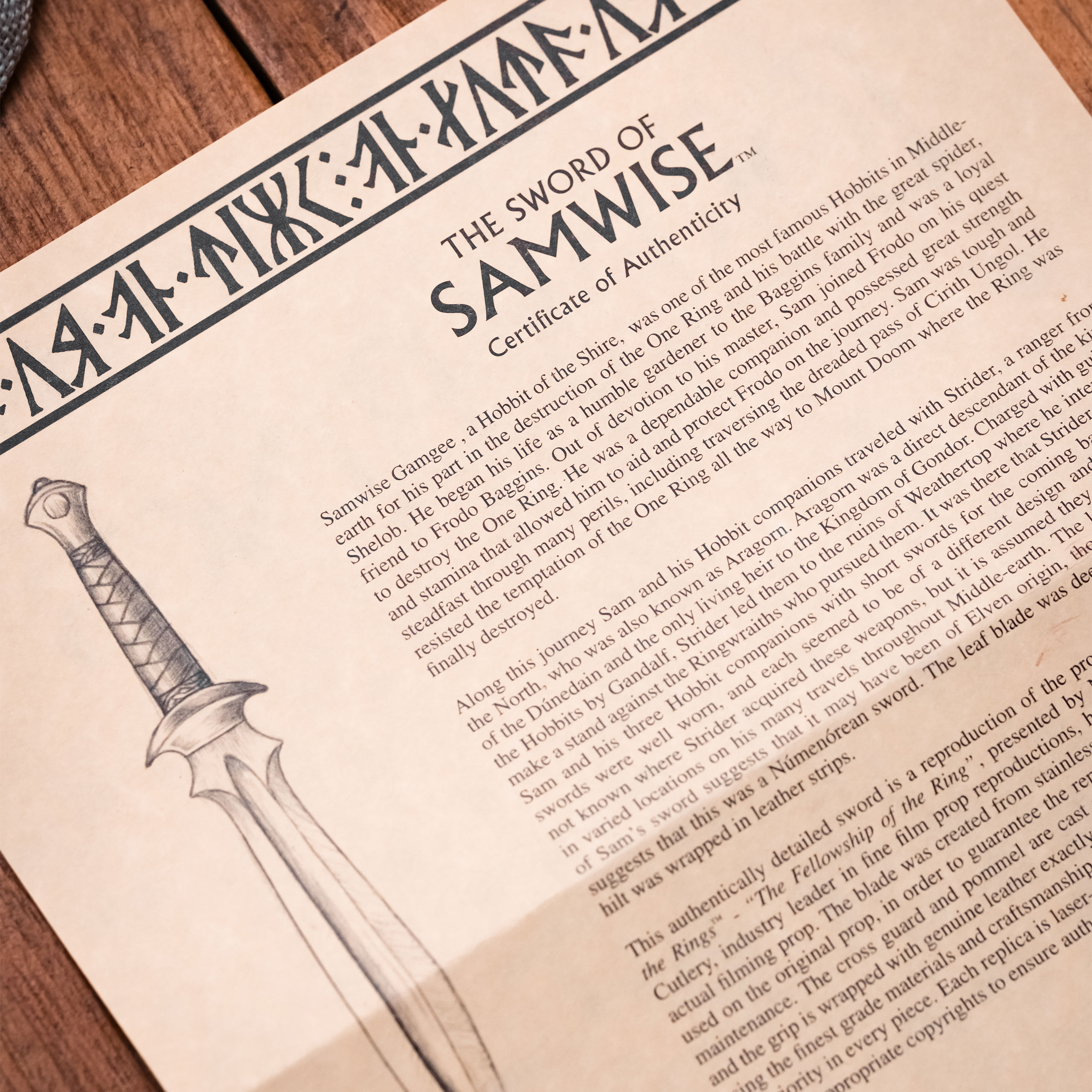 Der Herr der Ringe - Samwise Gamgee Schwert 1:1