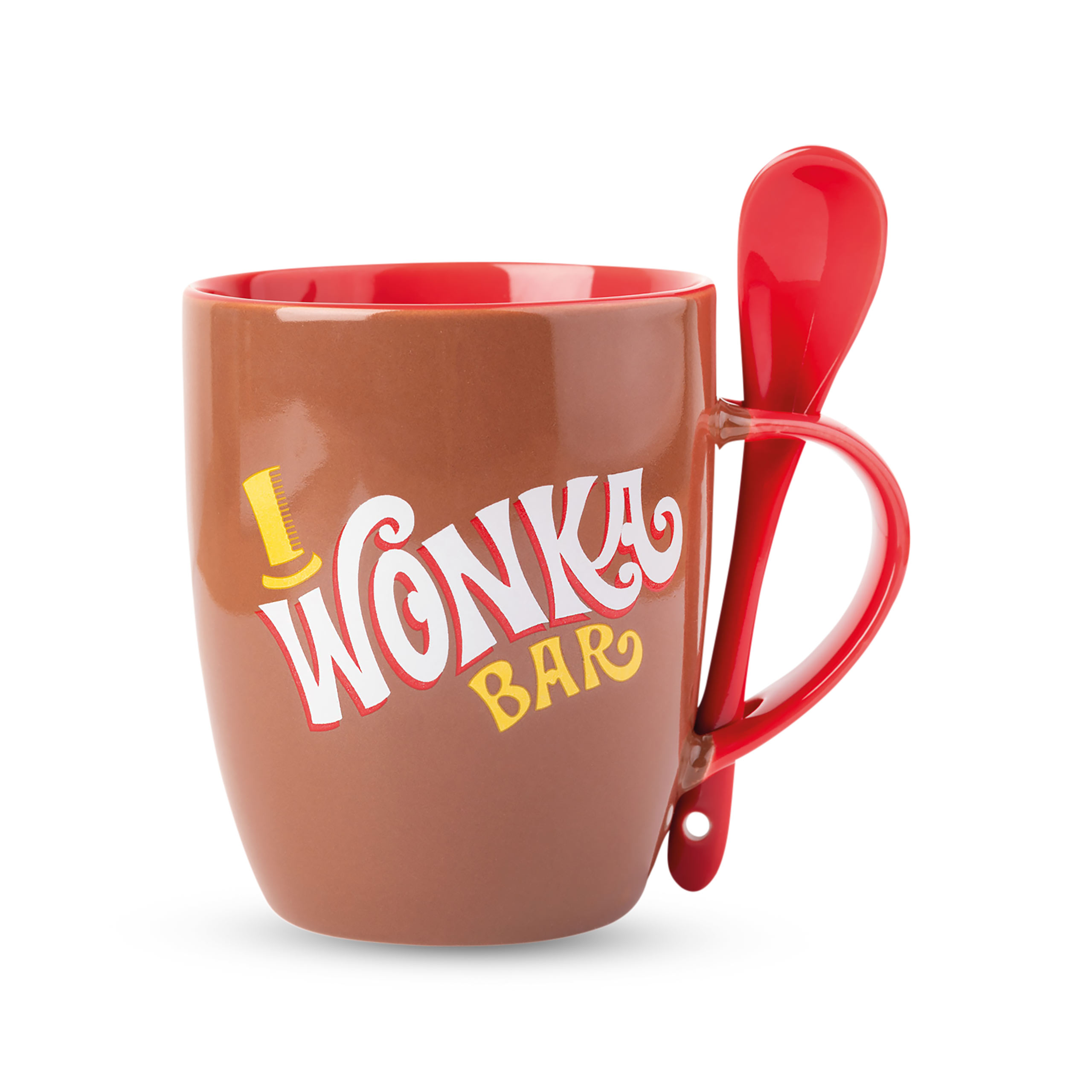 Willy Wonka Tasse mit Löffel - Charlie und die Schokoladenfabrik