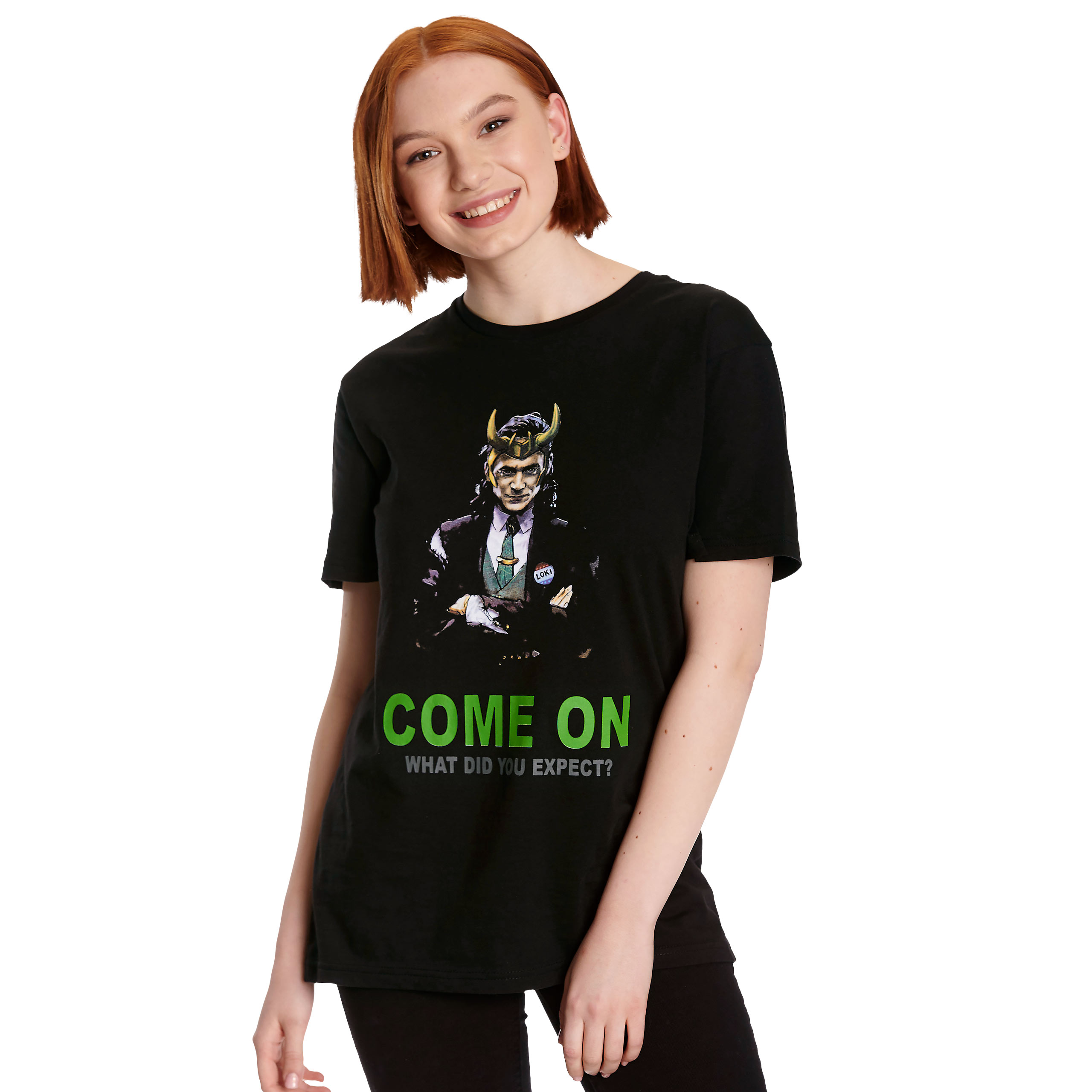 Loki - Come on T-shirt zwart