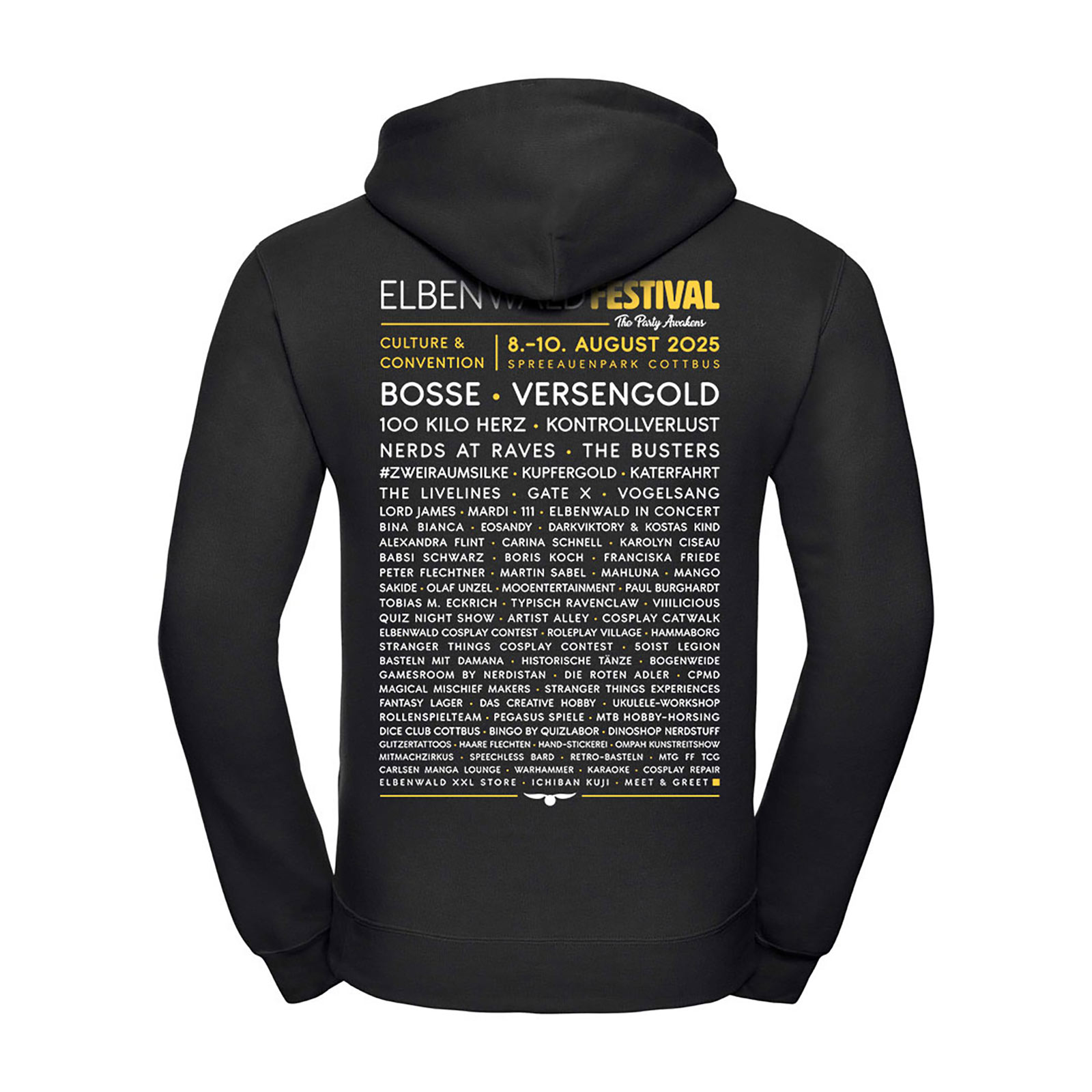 Elbenwald Festival - Felpa con cappuccio Return of the Party nera