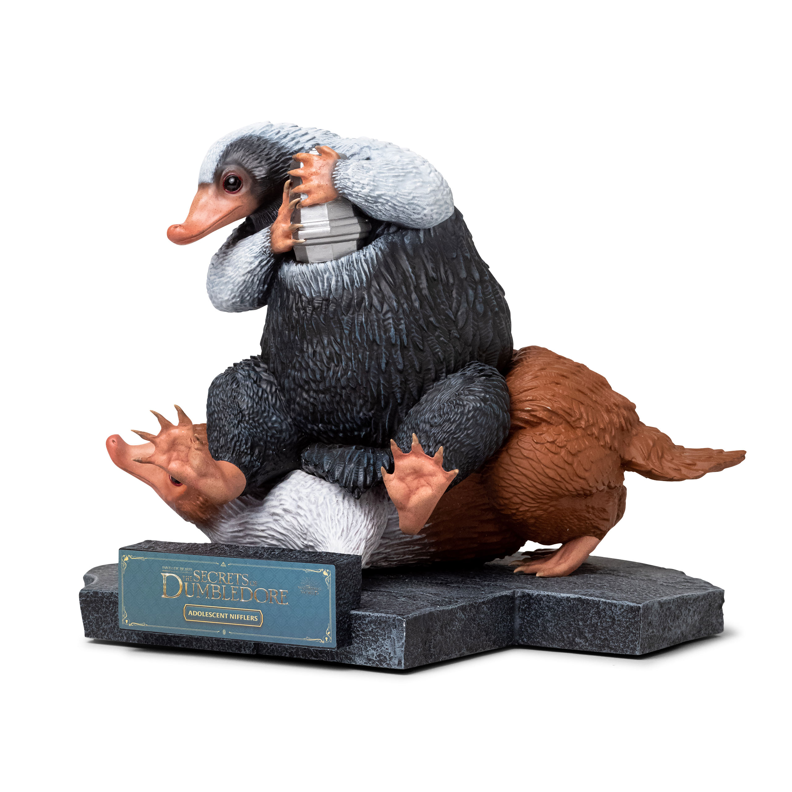 Niffler Alfie and Timothy Statue - Fantastic Beasts Dumbledore's Secrets