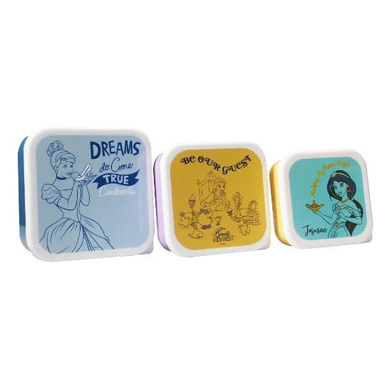 Disney: Princess Colour Pop – Set de 3 cajas para snacks